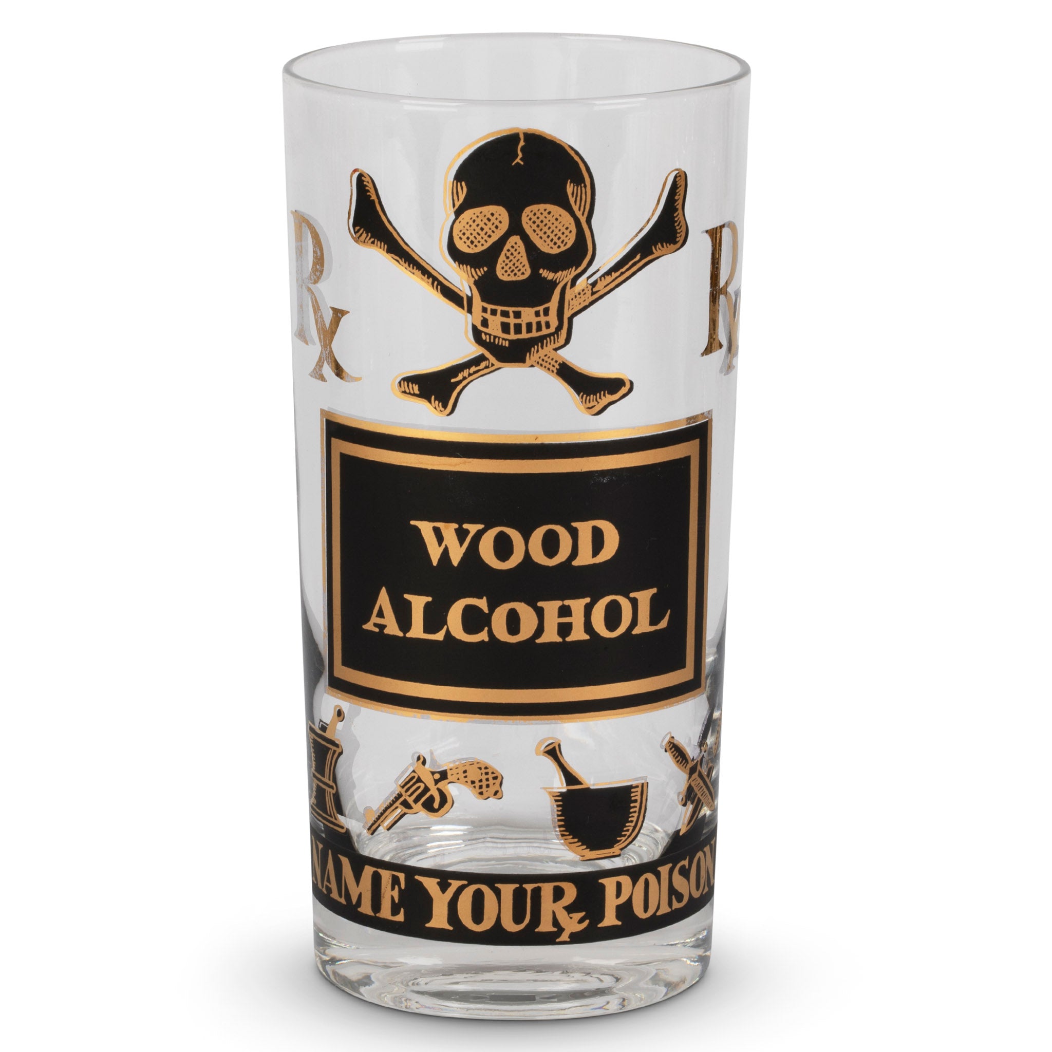 Georges Briard "Name Your Poison" Highball Glass Set