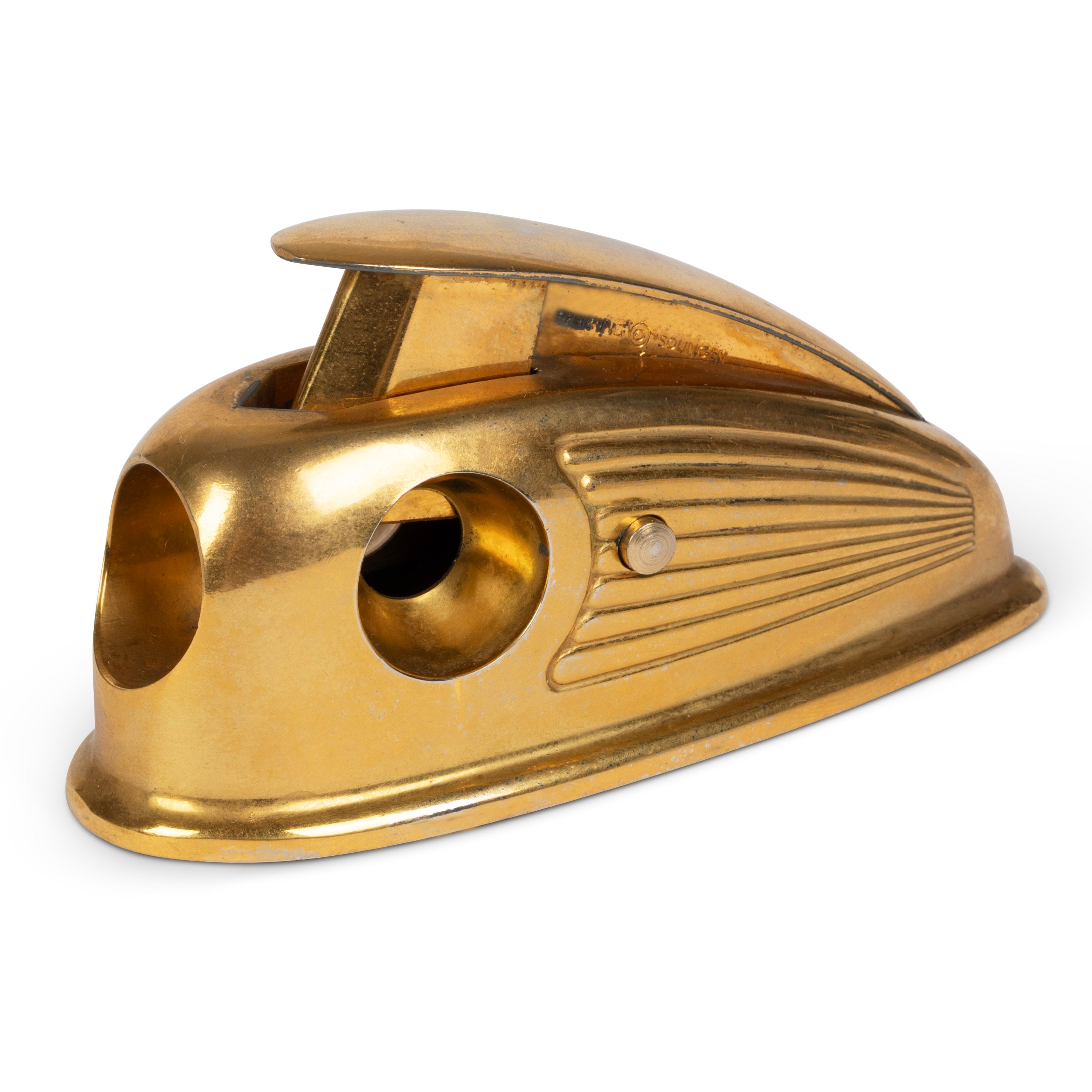 Streamline Gold Art Deco Cigar Cutter