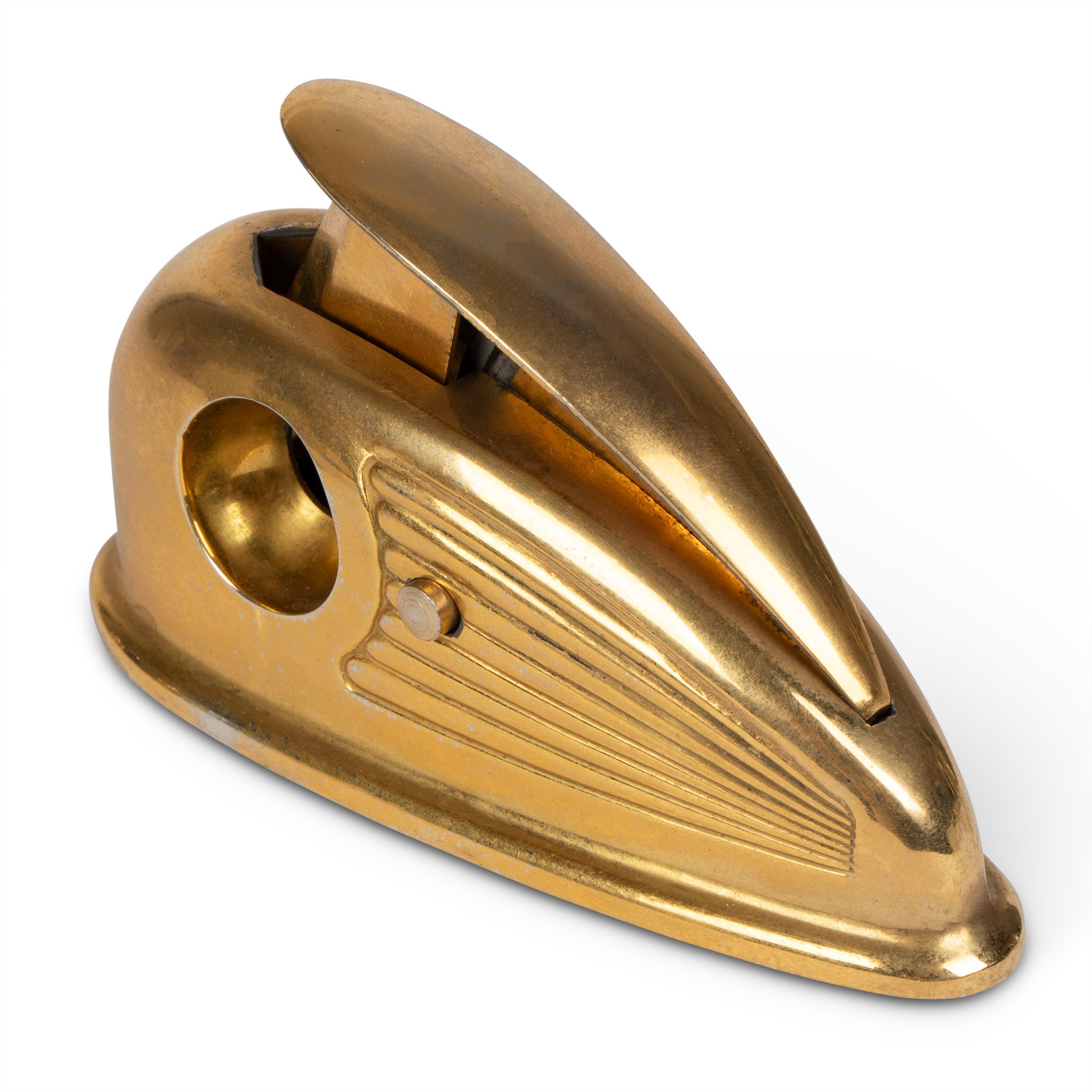 Streamline Gold Art Deco Cigar Cutter