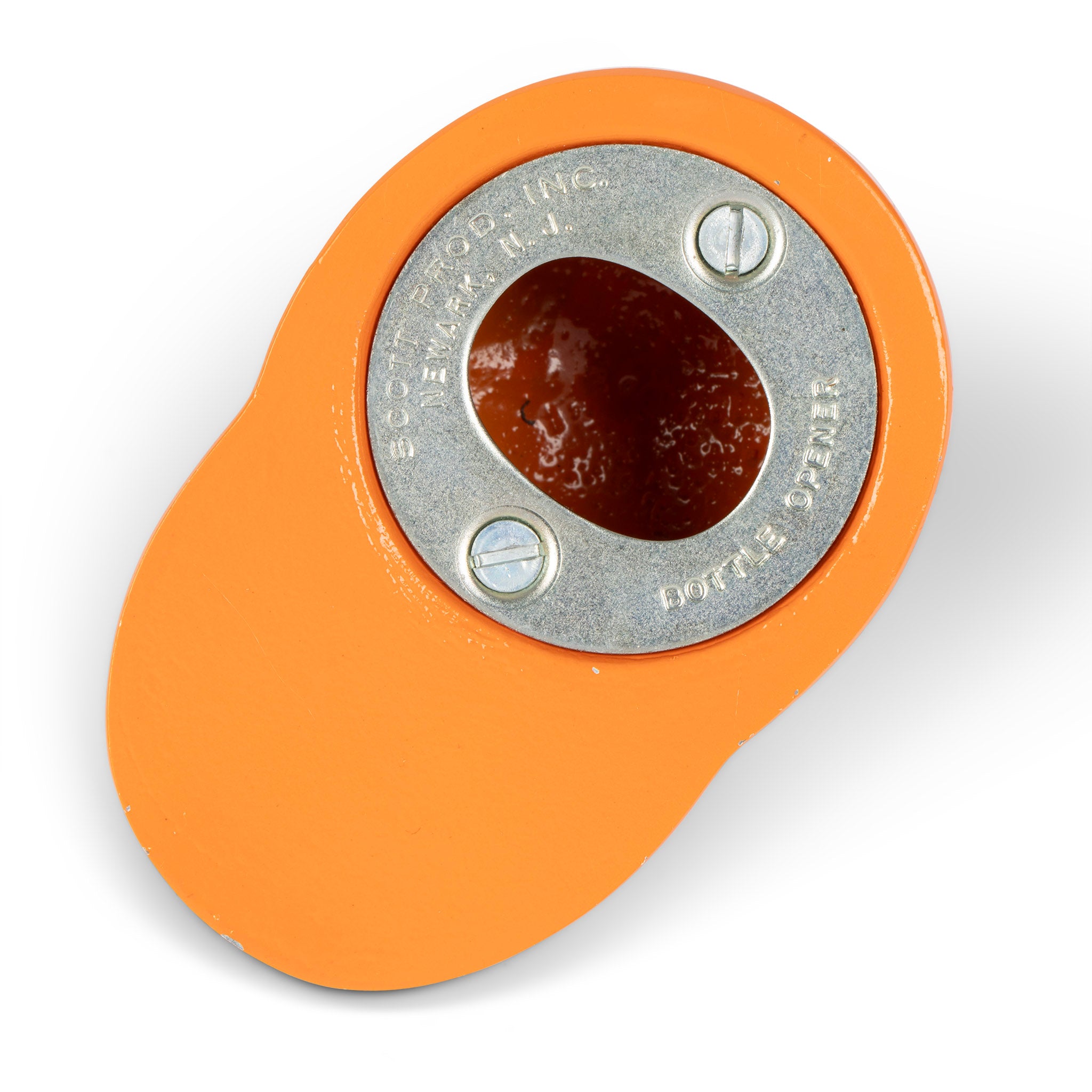 Vintage Orange & White Jockey Cap Bottle Opener