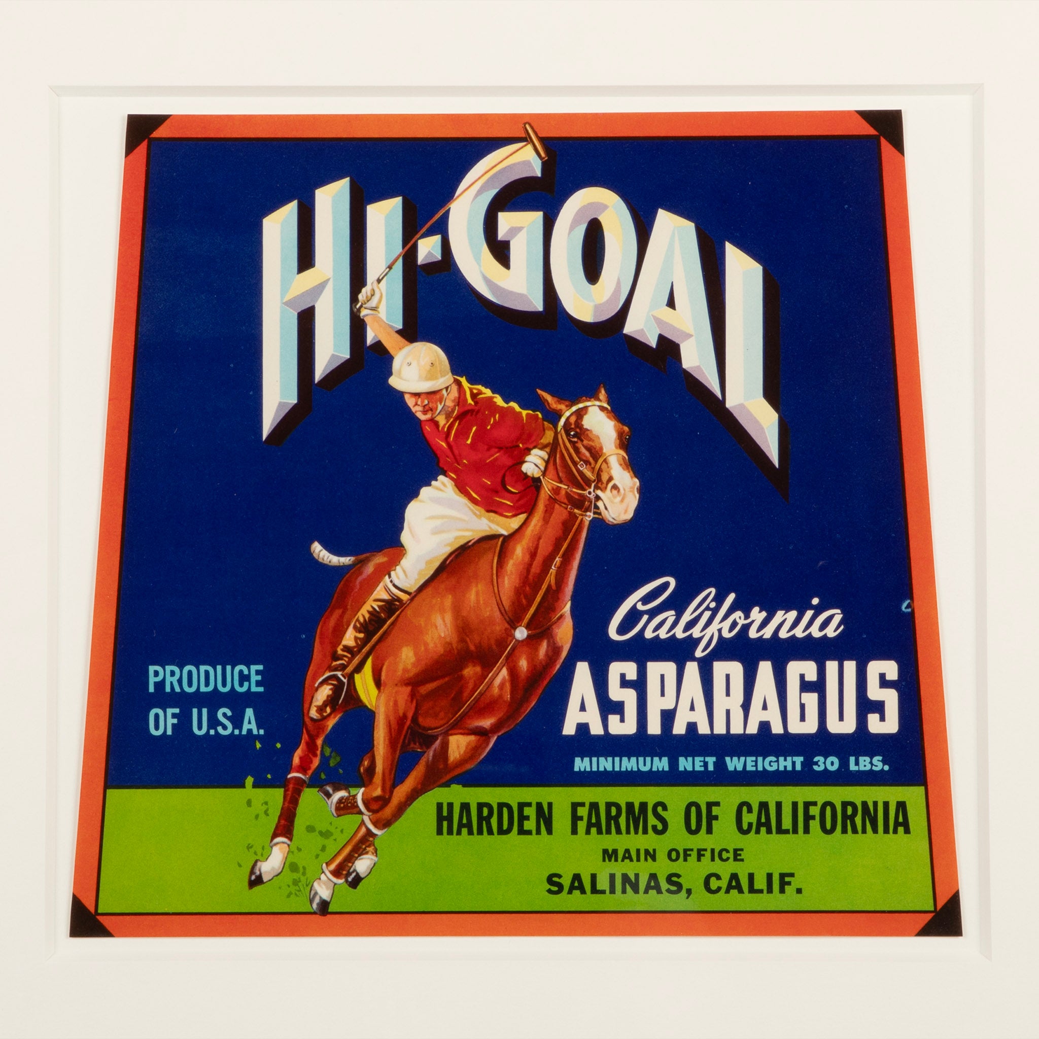 Original Hi-Goal Advertising Label