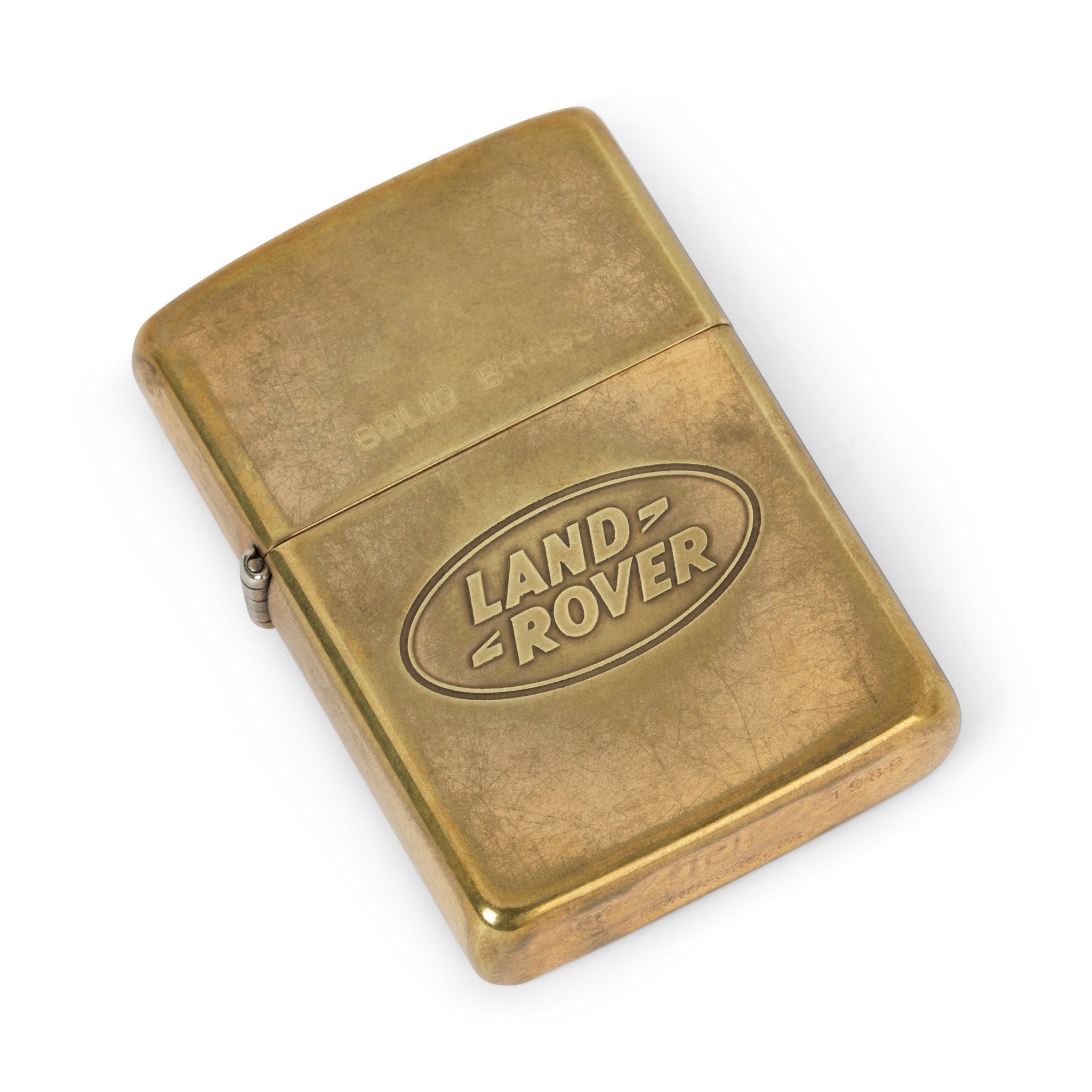 Vintage Land Rover Solid Brass Zippo Lighter