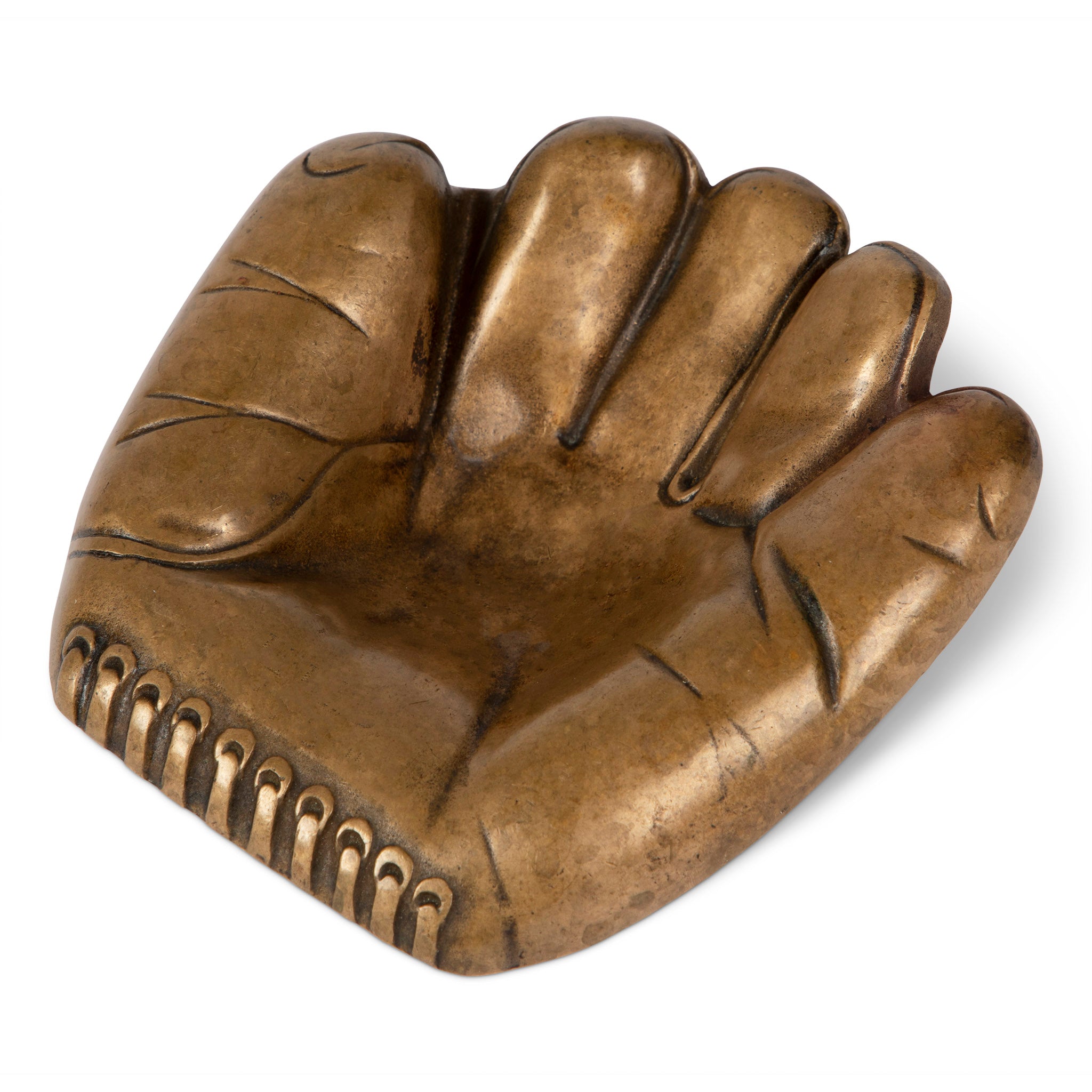 Bronze Baseball Glove Ashtray
