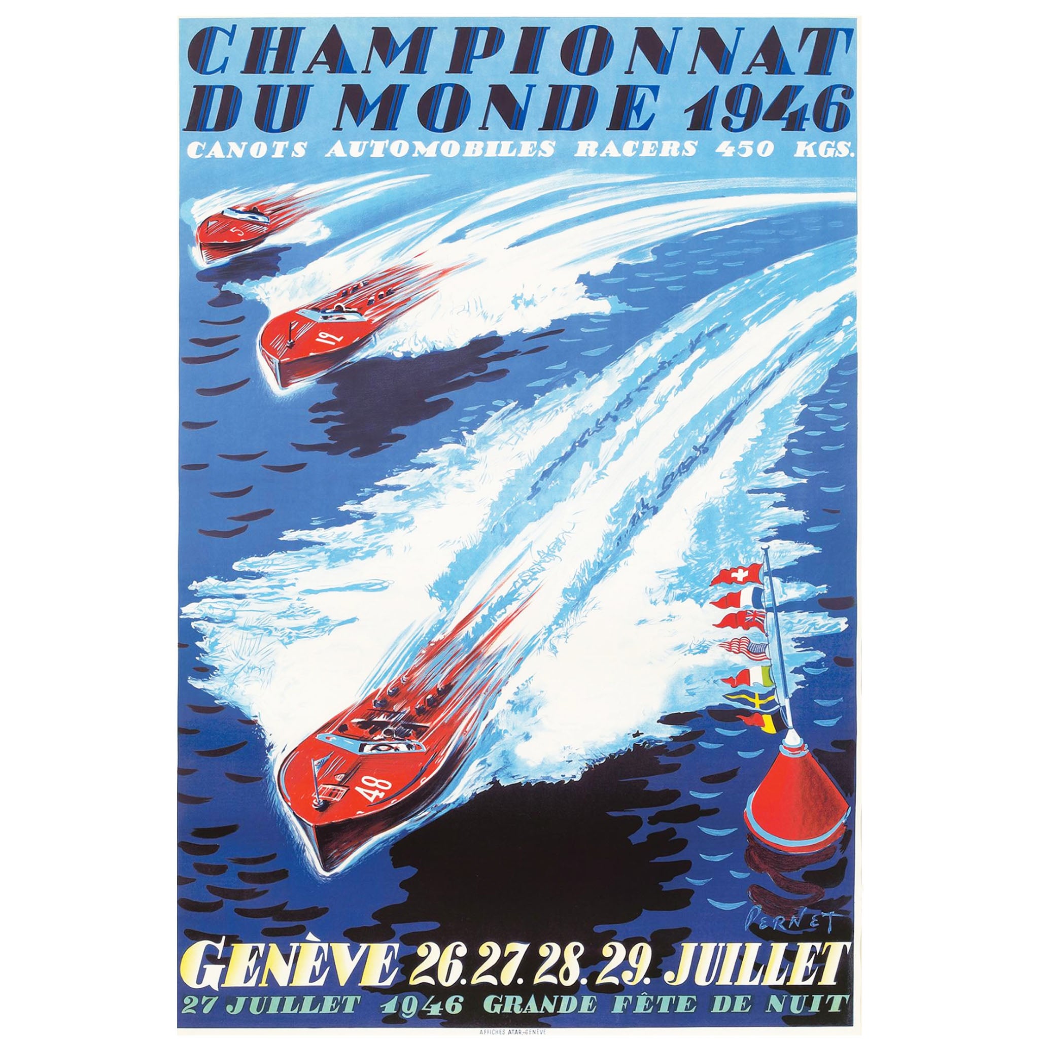 Championnat du Monde 1946 Original Poster