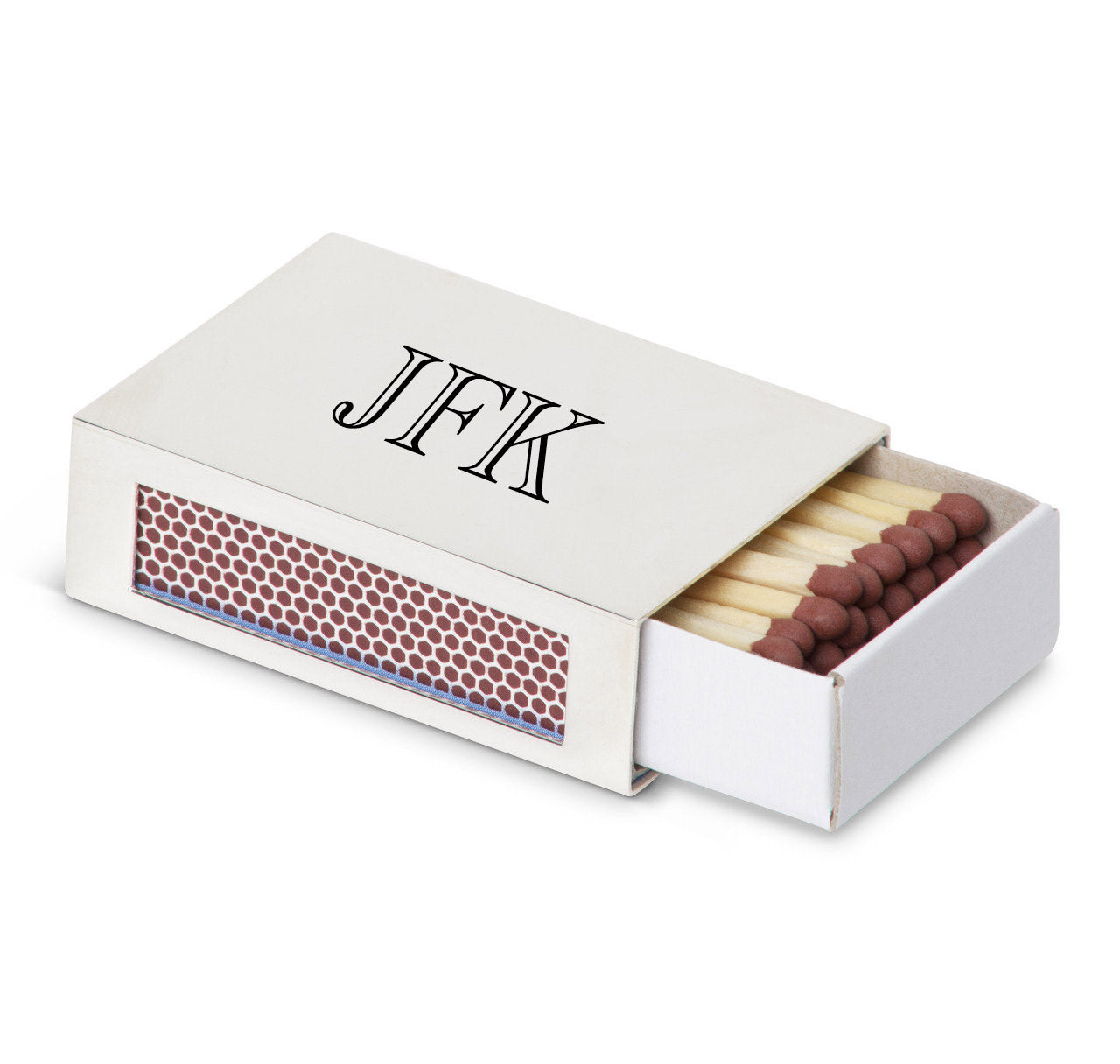 Personalized Sterling Silver Matchbox Cover