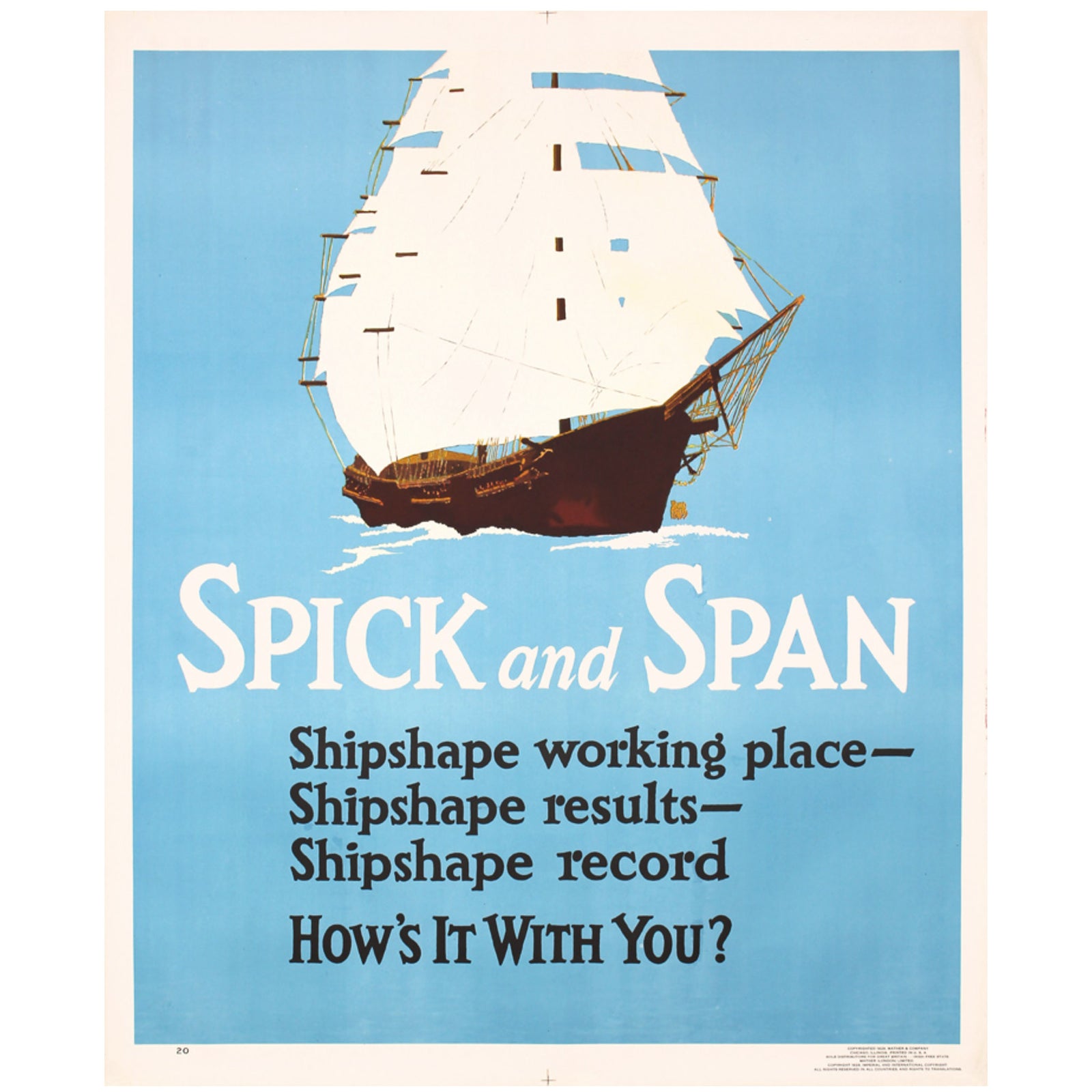 Mather Work Incentive Spick and Span Original Poster