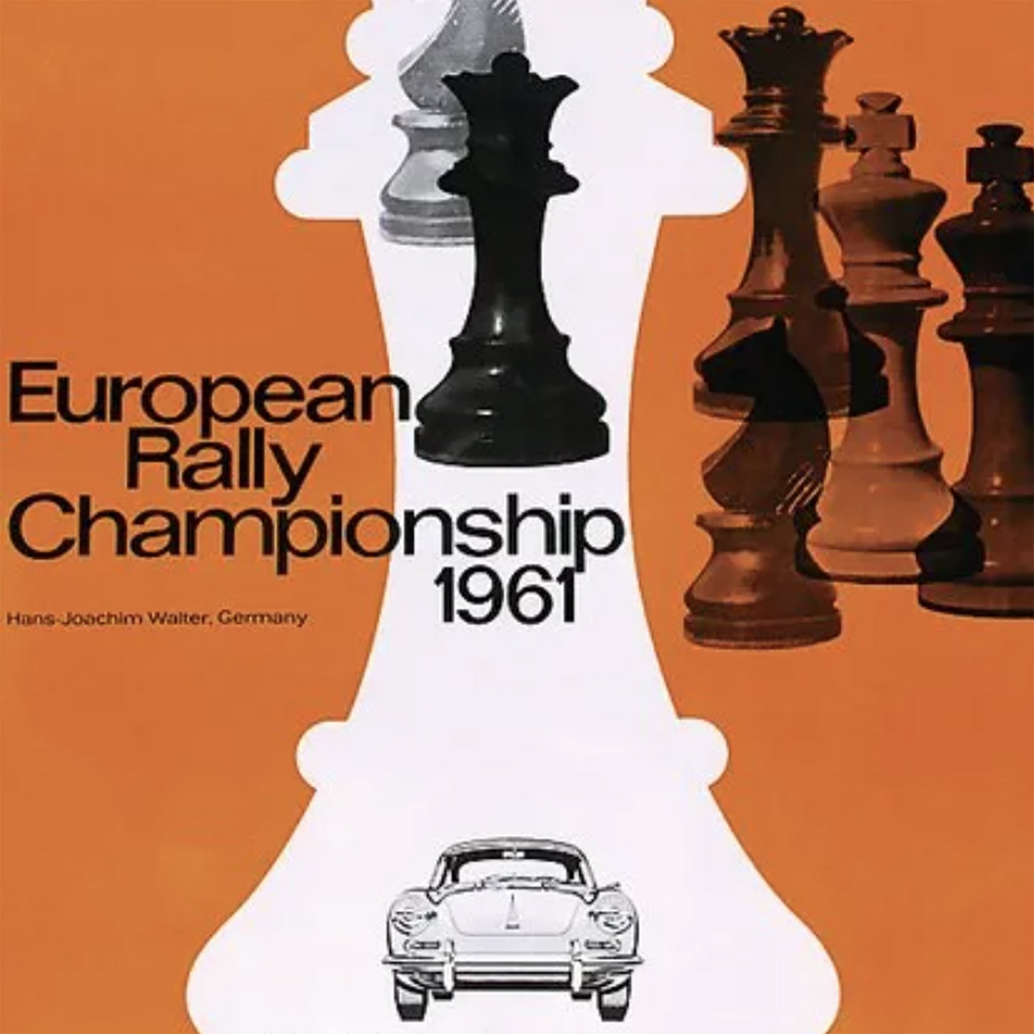 Porsche European Rally Championship 1961 Original Poster