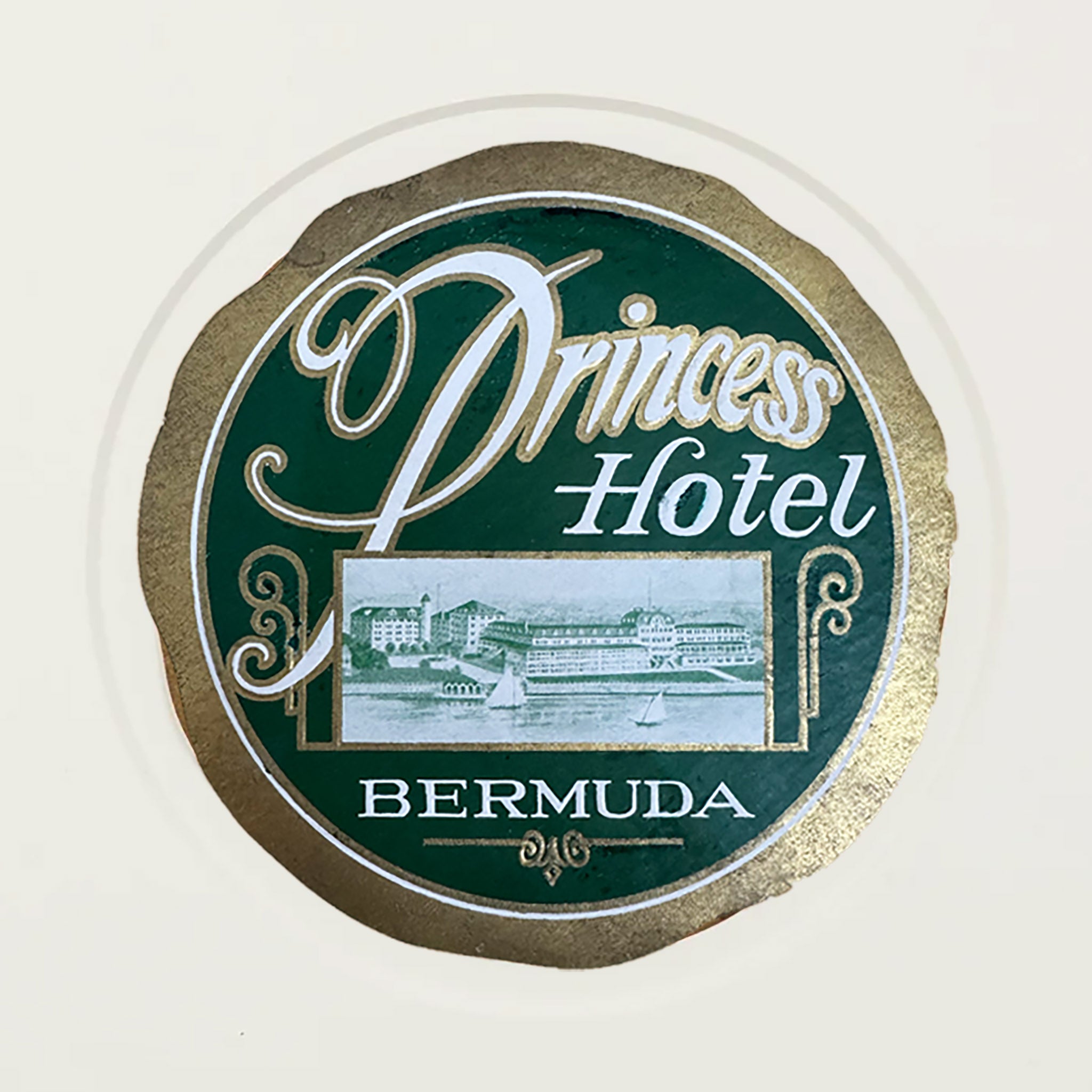 Hamilton Princess Hotel Bermuda Luggage Label