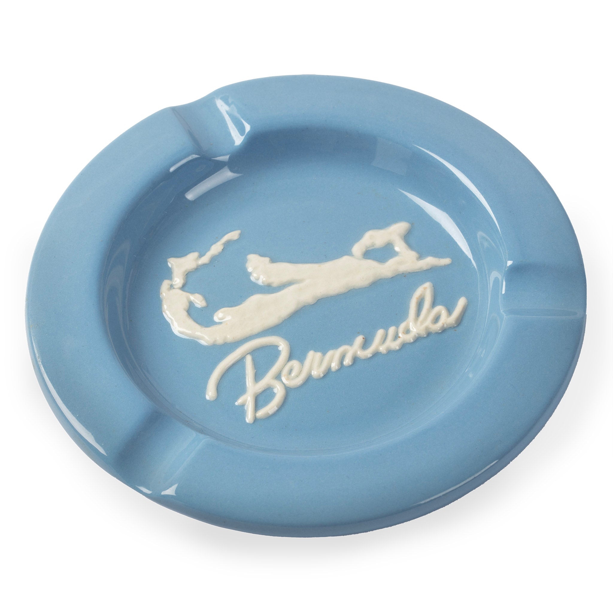 Vintage Bermuda Island Circular Ashtray