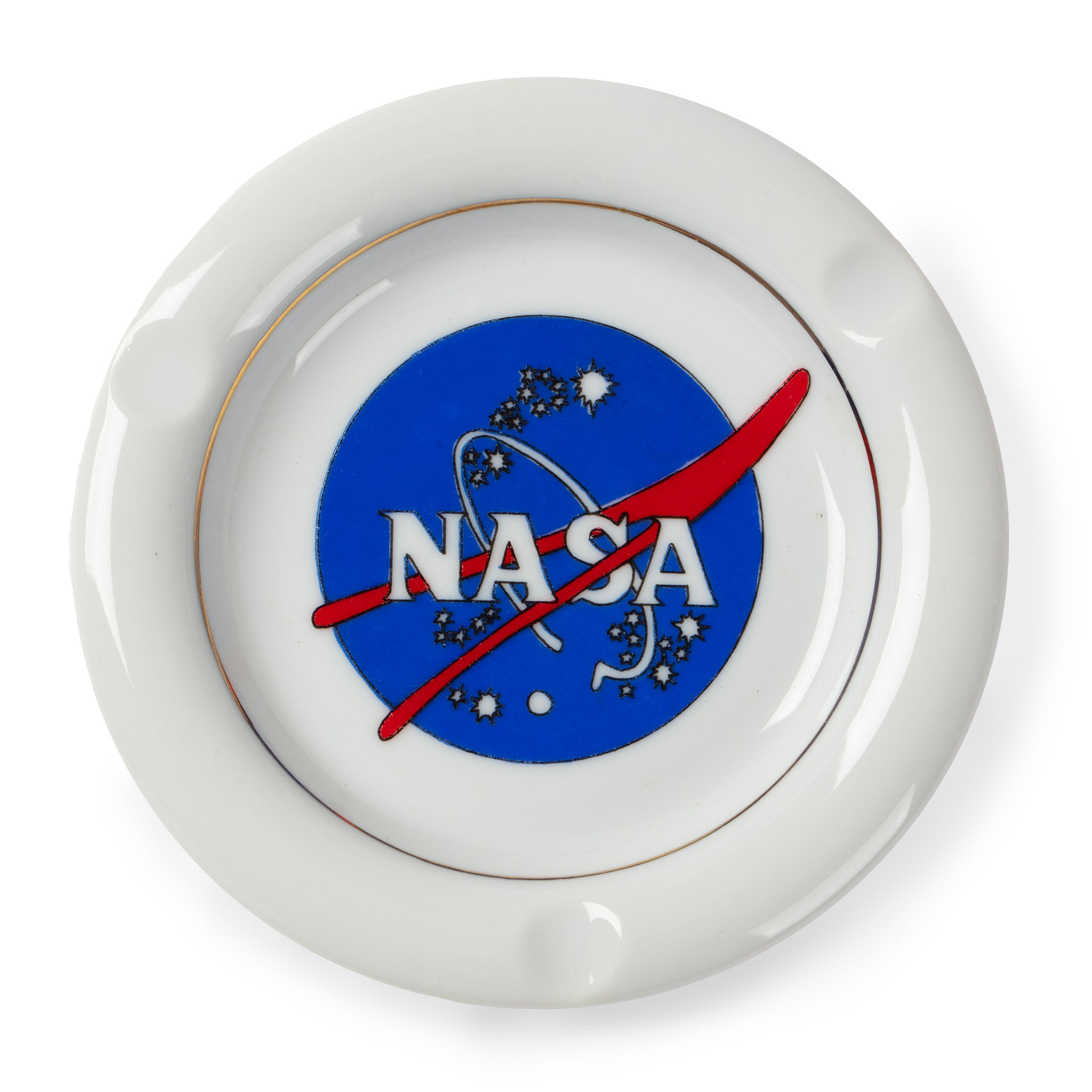 Vintage NASA Logo Ceramic Ashtray