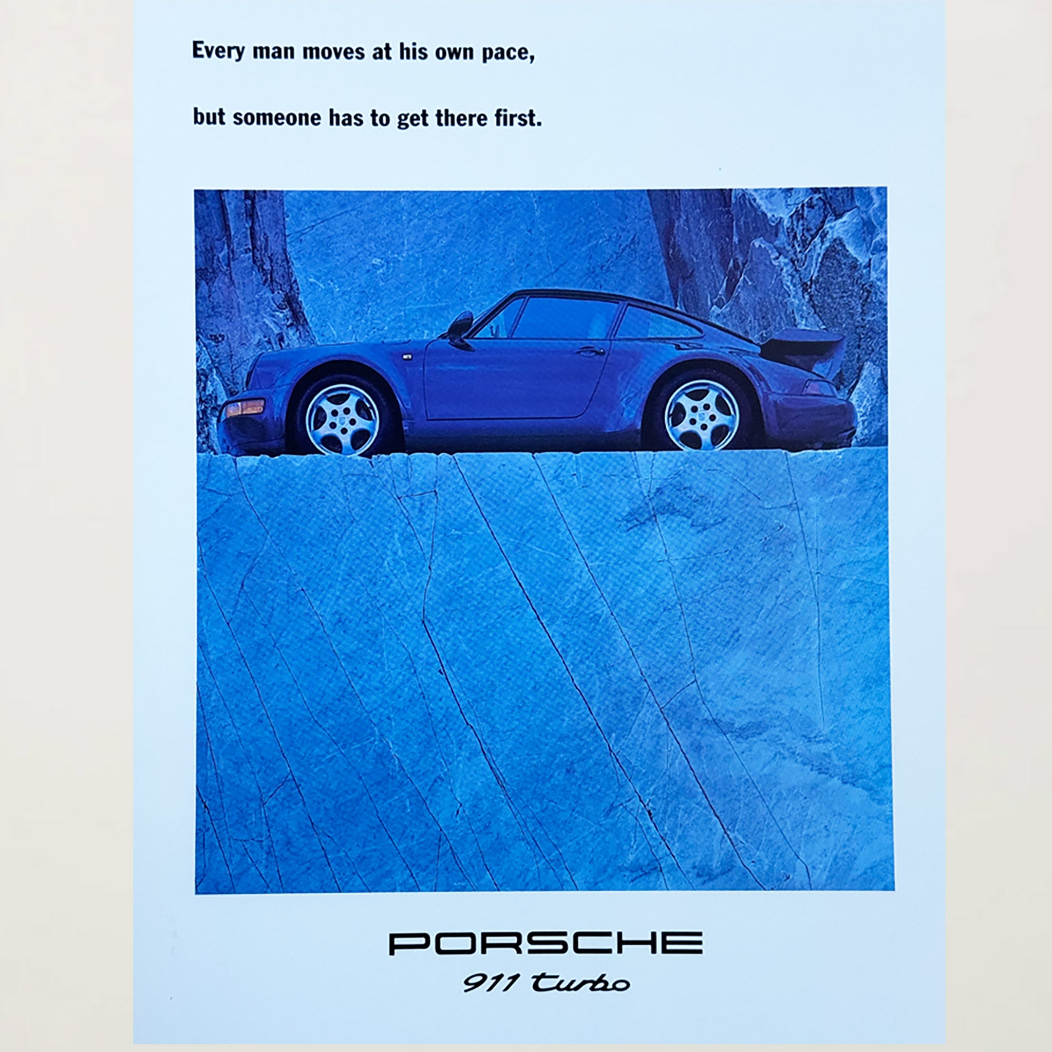 Framed Porsche 911 Turbo AdvertisementFramed Porsche 911 Turbo Advertisement