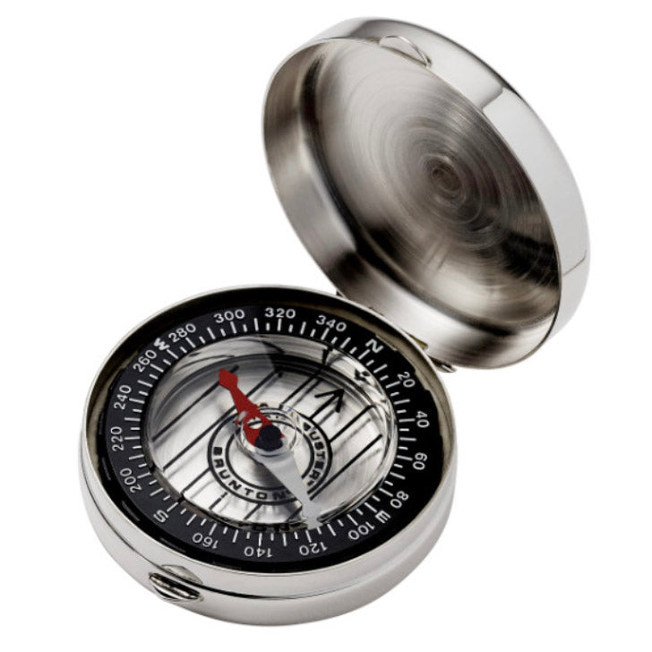 Luxe Sterling Silver Pocket Compass