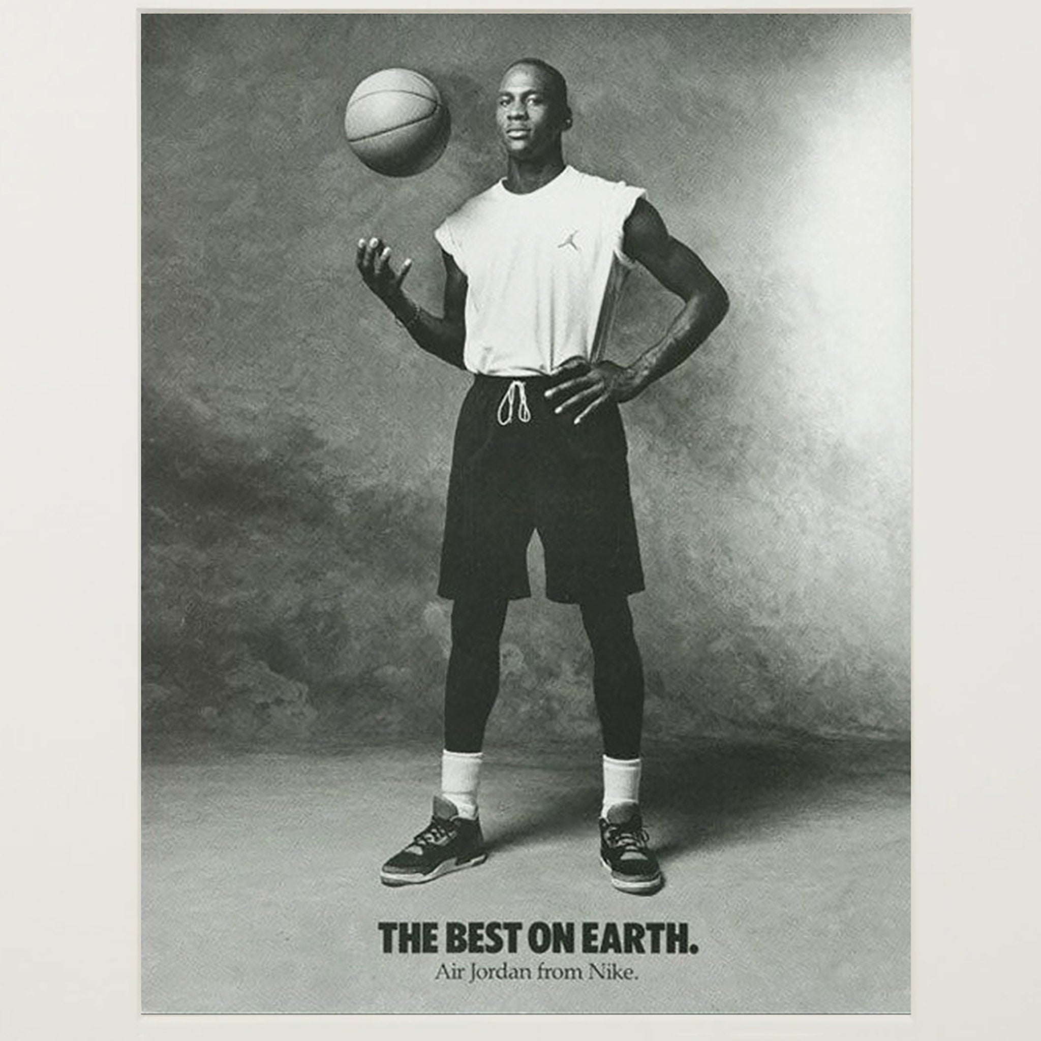 Framed Nike Air Jordan IV Best on Earth Advertisement