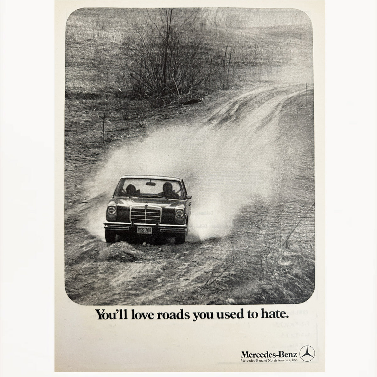Framed 1972 Mercedes-Benz 220 Advertisement