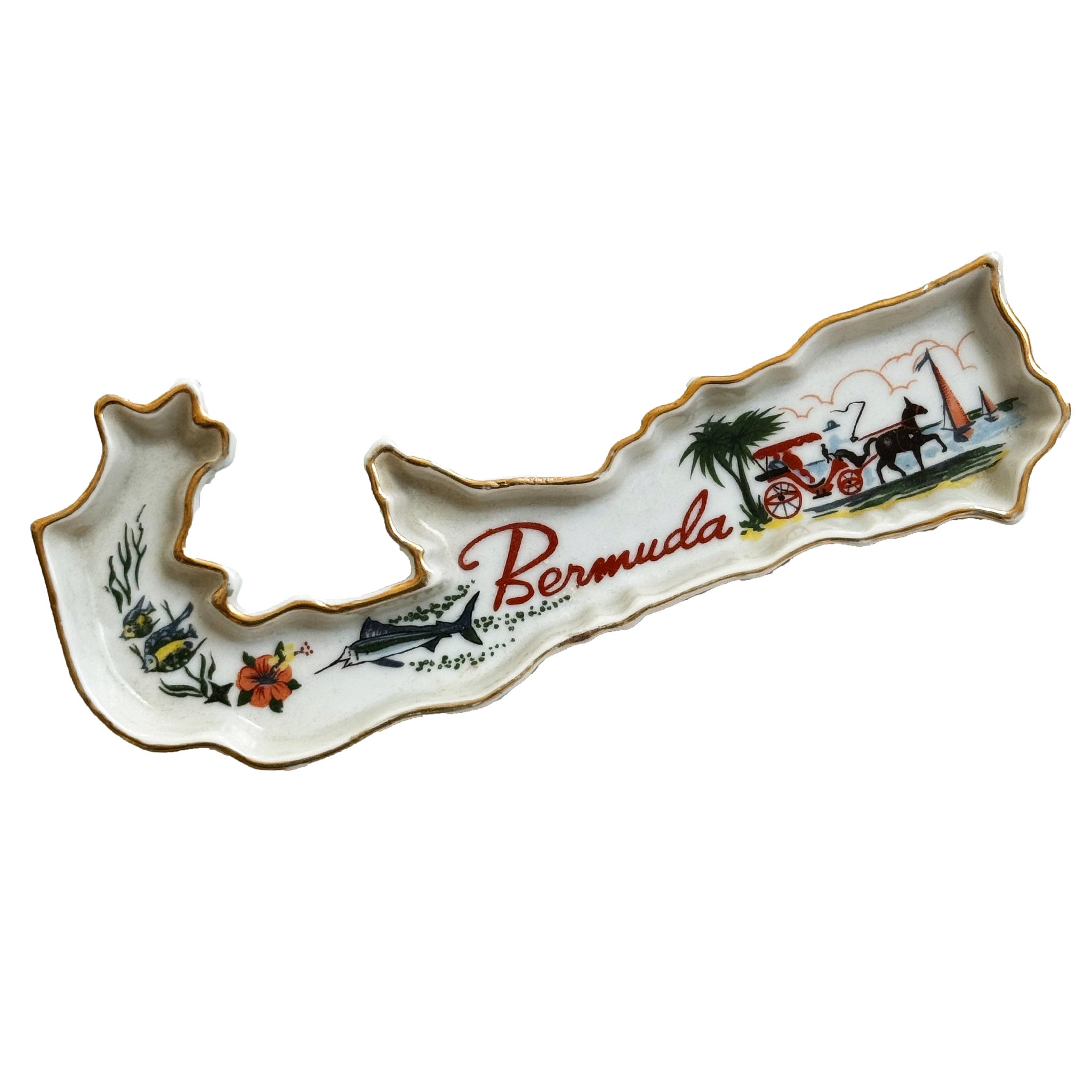 Vintage Bermuda Island Midcentury Ashtray
