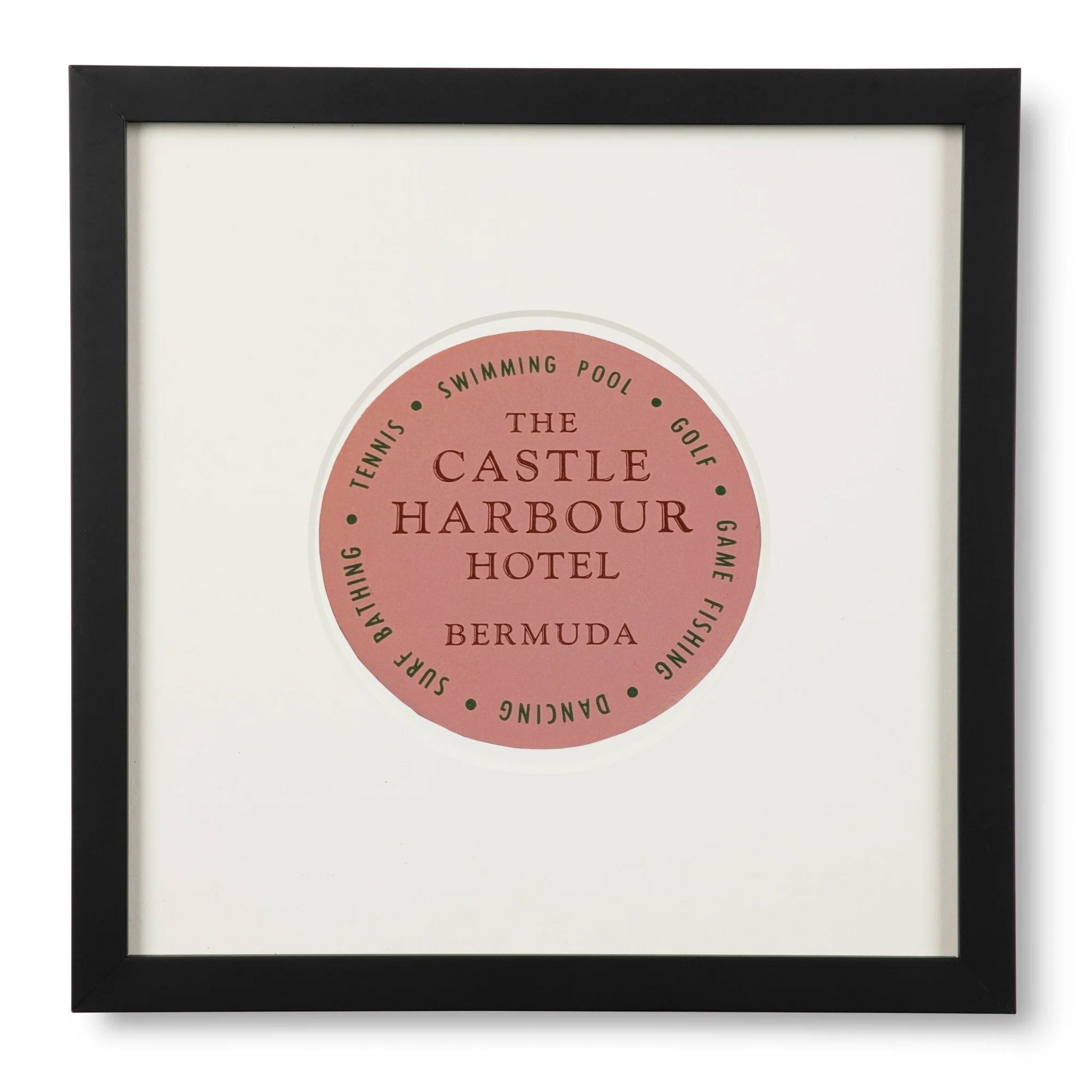 Castle Harbour Hotel Bermuda Luggage Label
