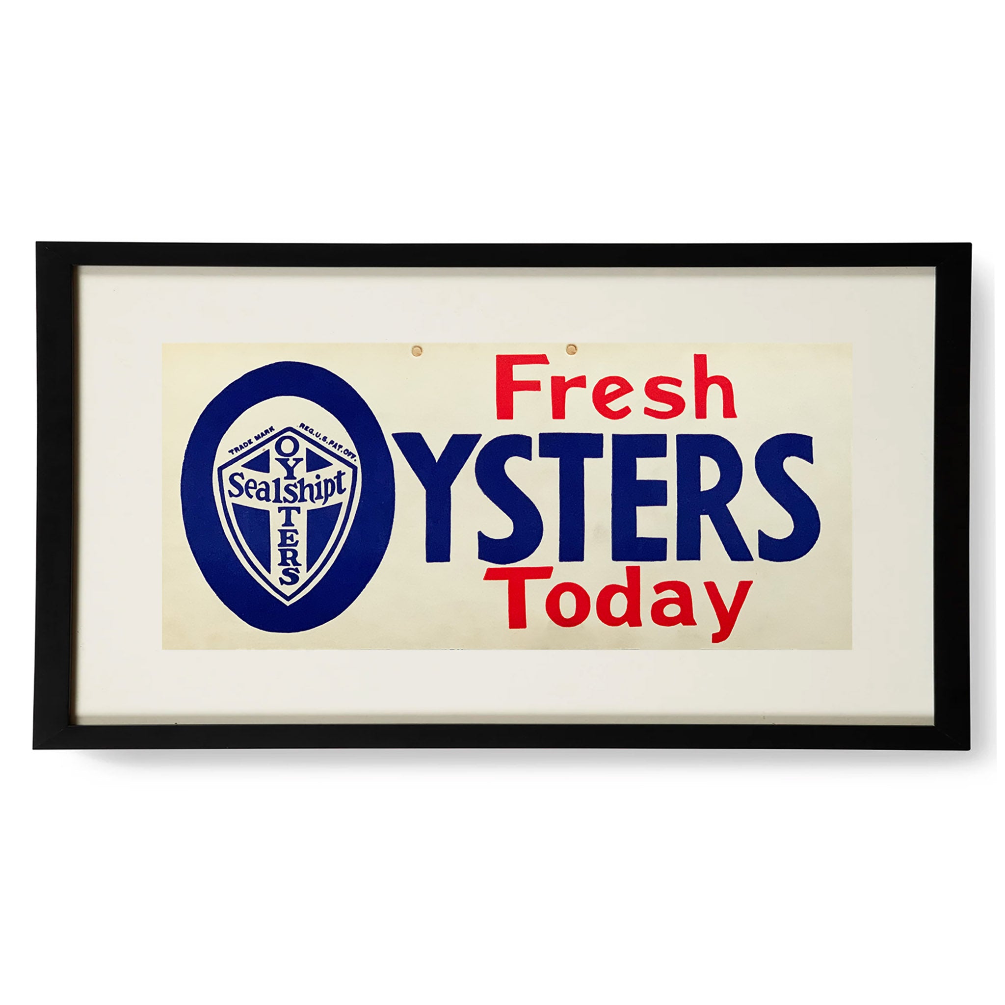 Framed Sealshipt Oyster Sign