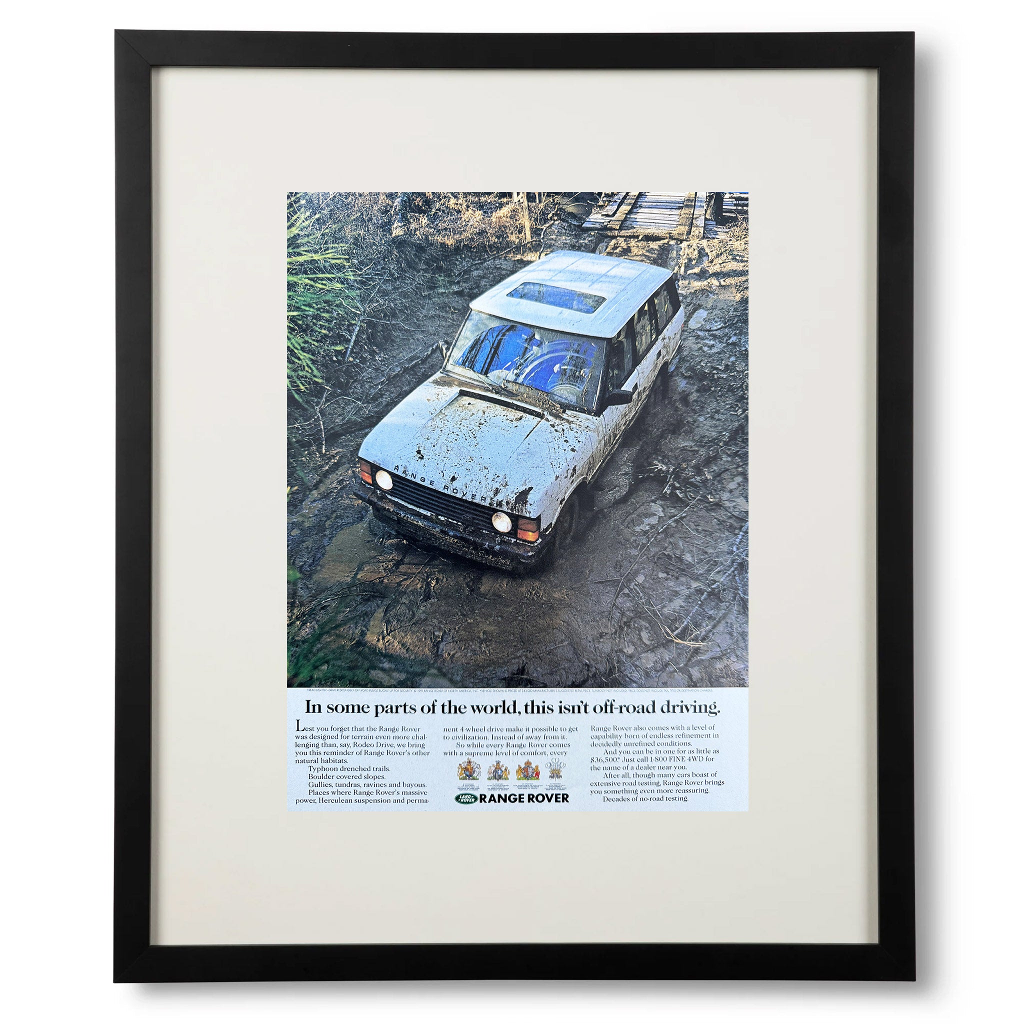 Framed Range Rover In Some Parts of the World Advertisement