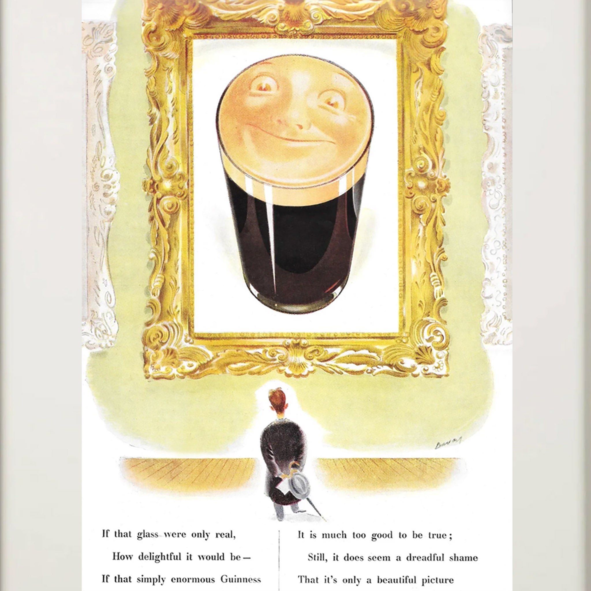 Framed Guinness Beautiful Picture Advertisement