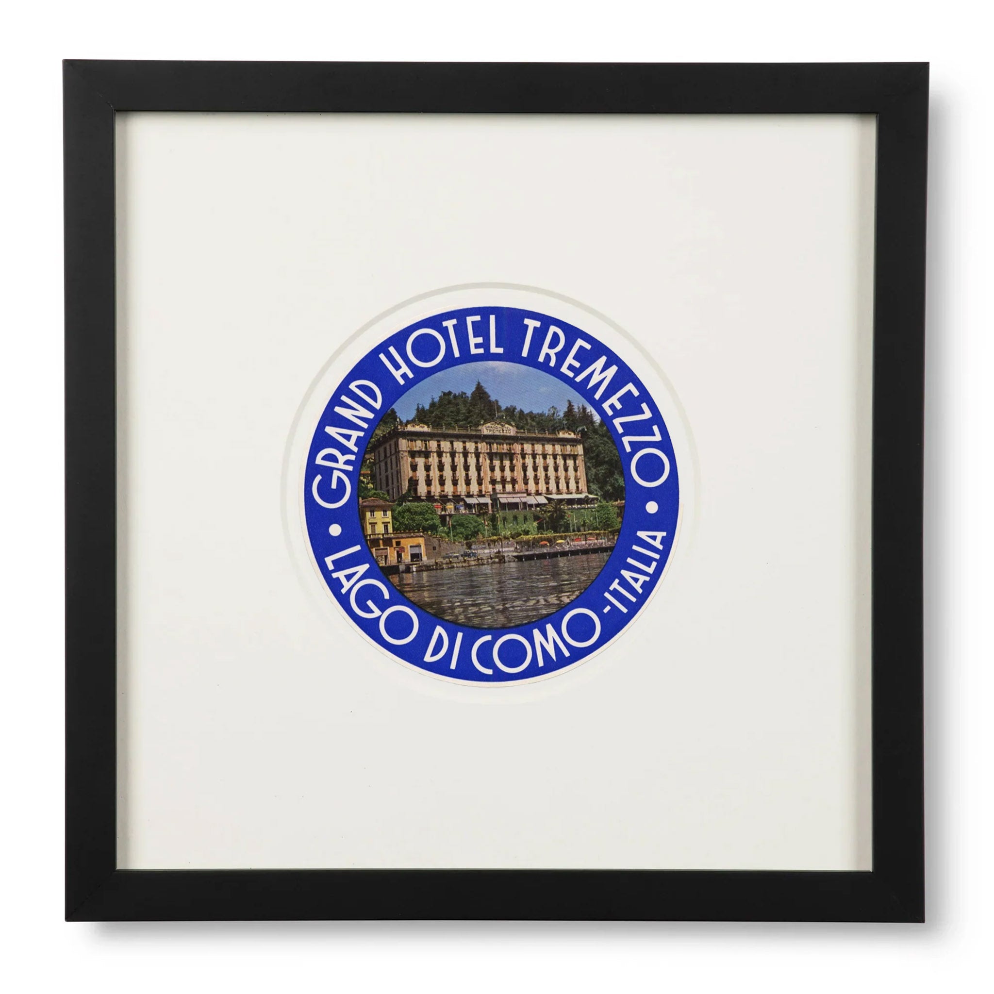 Grand Hotel Tremezzo Como Italy Luggage Label