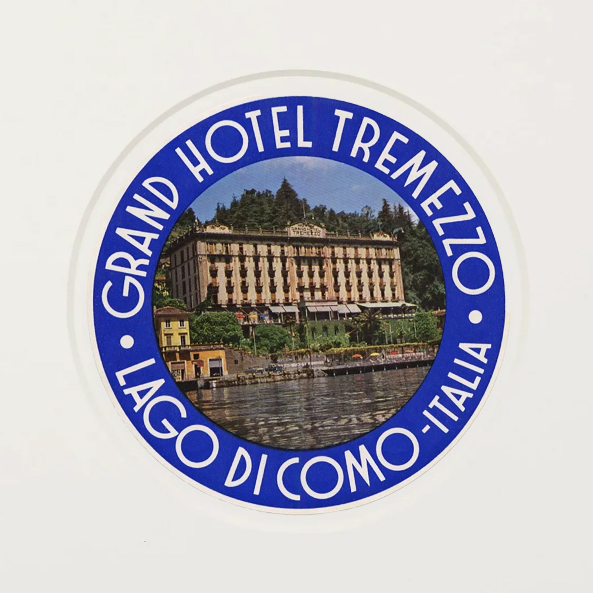 Grand Hotel Tremezzo Como Italy Luggage Label