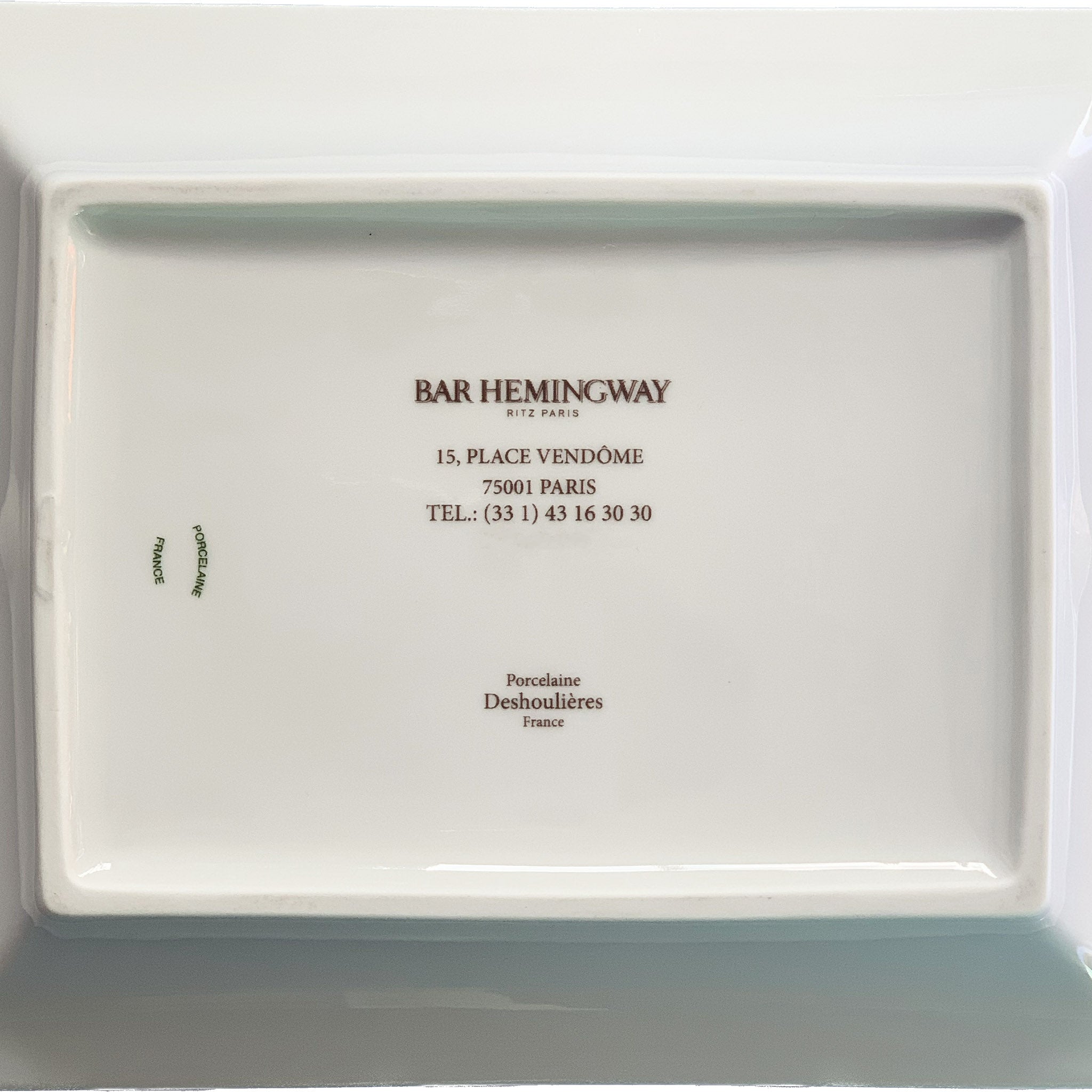 Bar Hemingway Ritz Hotel Paris Porcelain Cigar Ashtray