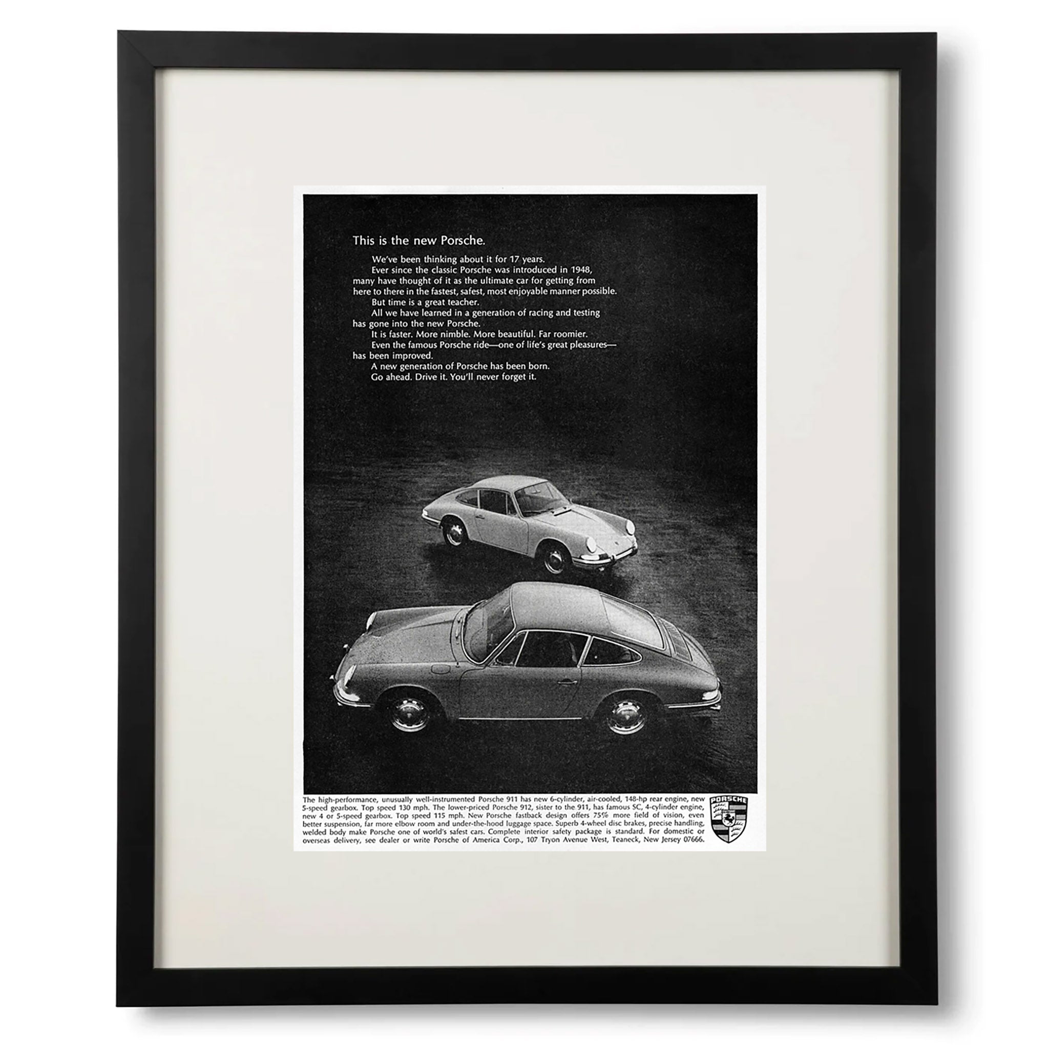 Framed This is the New Porsche Advertisment