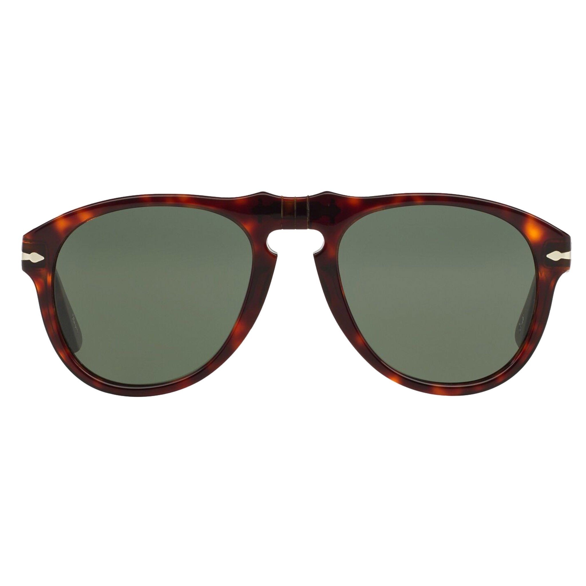 Persol 649 Havana Polarized Green Sunglasses