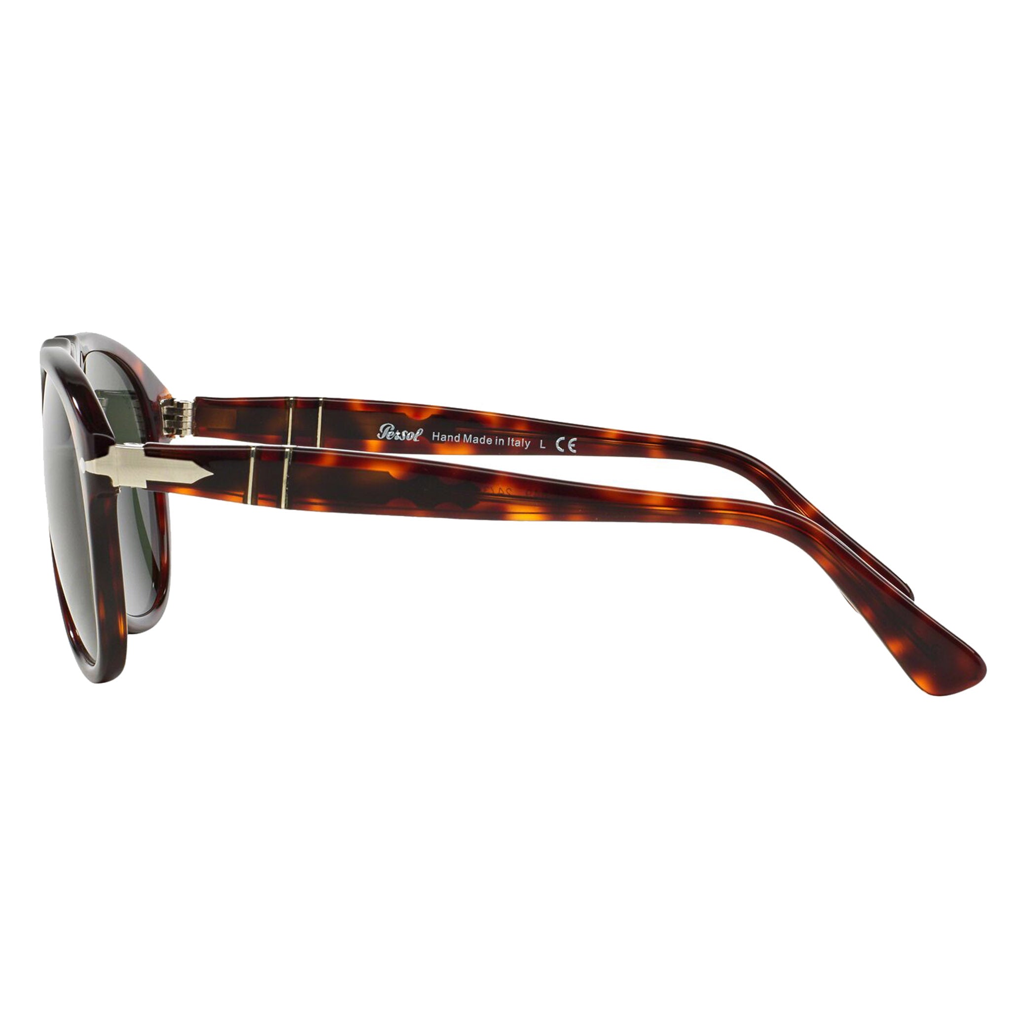 Persol 649 Havana Polarized Green Sunglasses