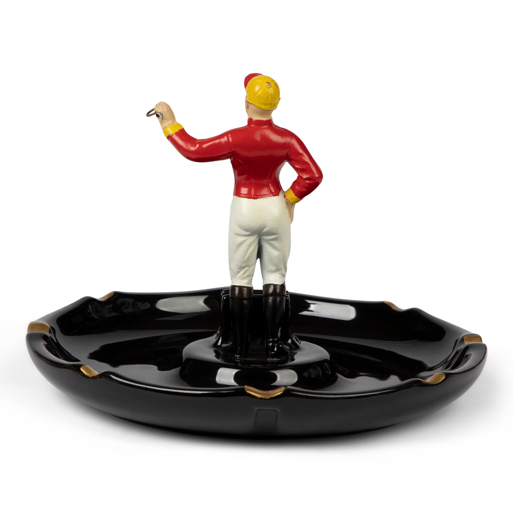 21 Club Jockey Porcelain Ashtray