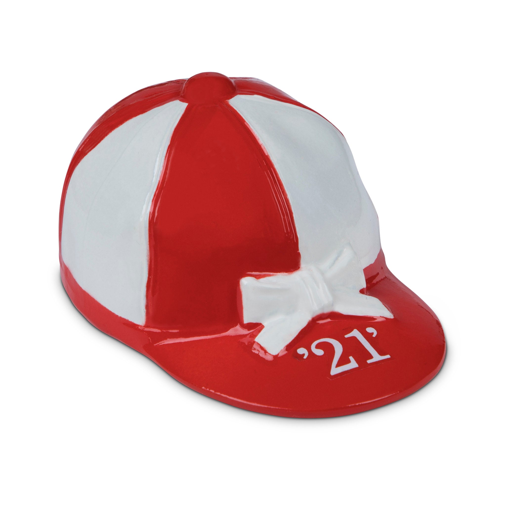 '21' Club Red & White Jockey Cap Bottle Opener