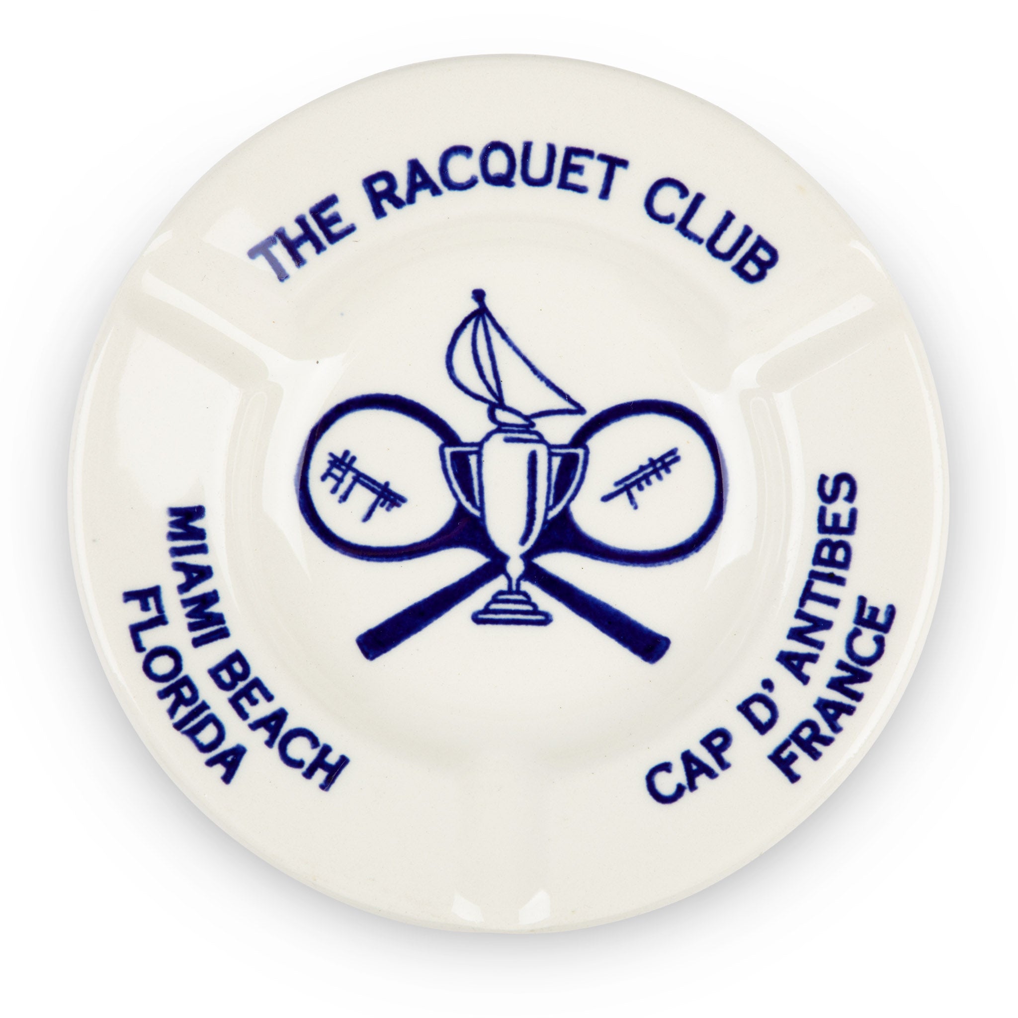 Midcentury Racquet Club Miami Beach & Antibes Ashtray