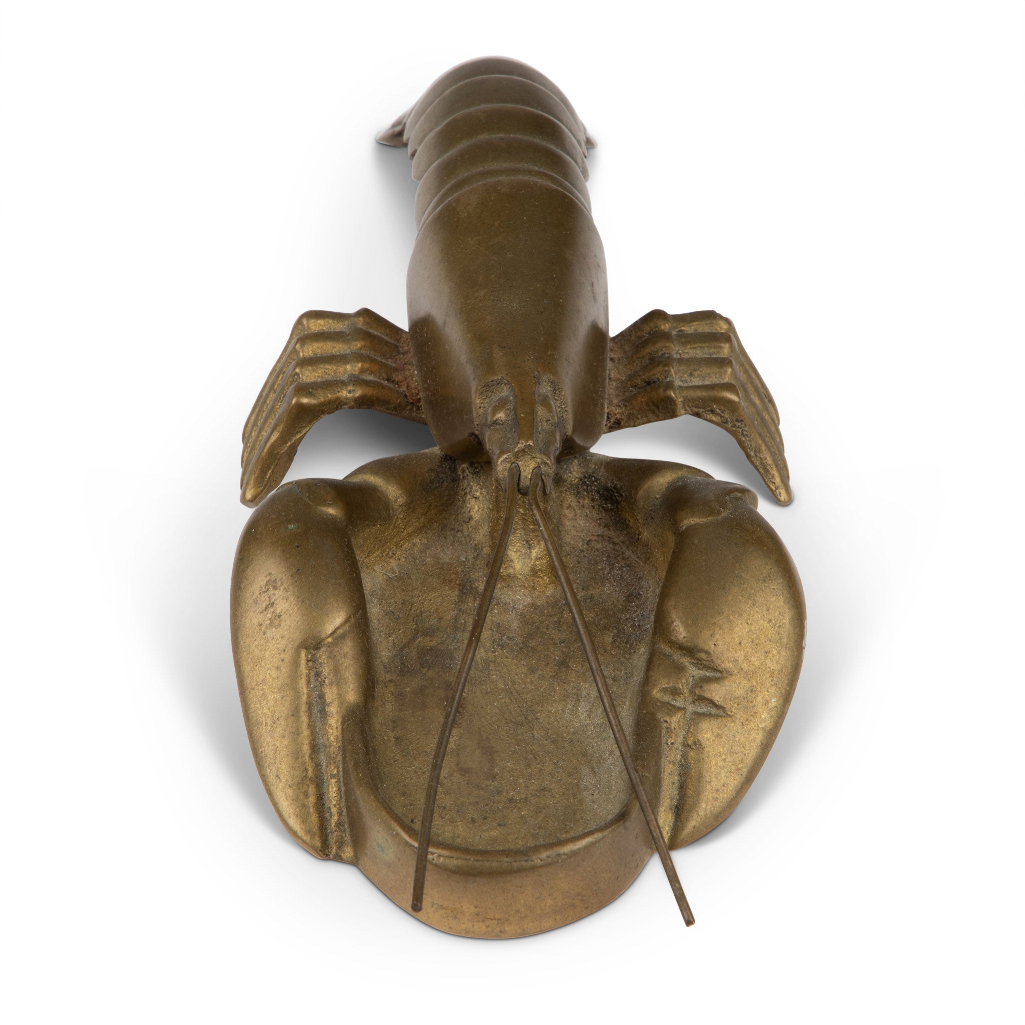 Vintage Lobster Solid Brass Ashtray