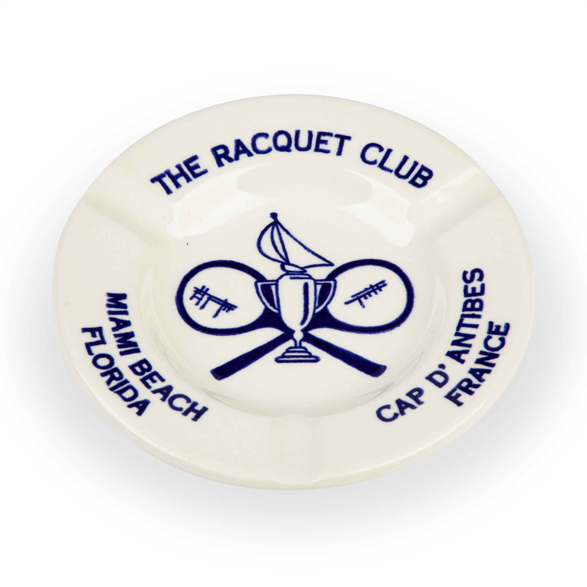 Midcentury Racquet Club Miami Beach & Antibes Ashtray