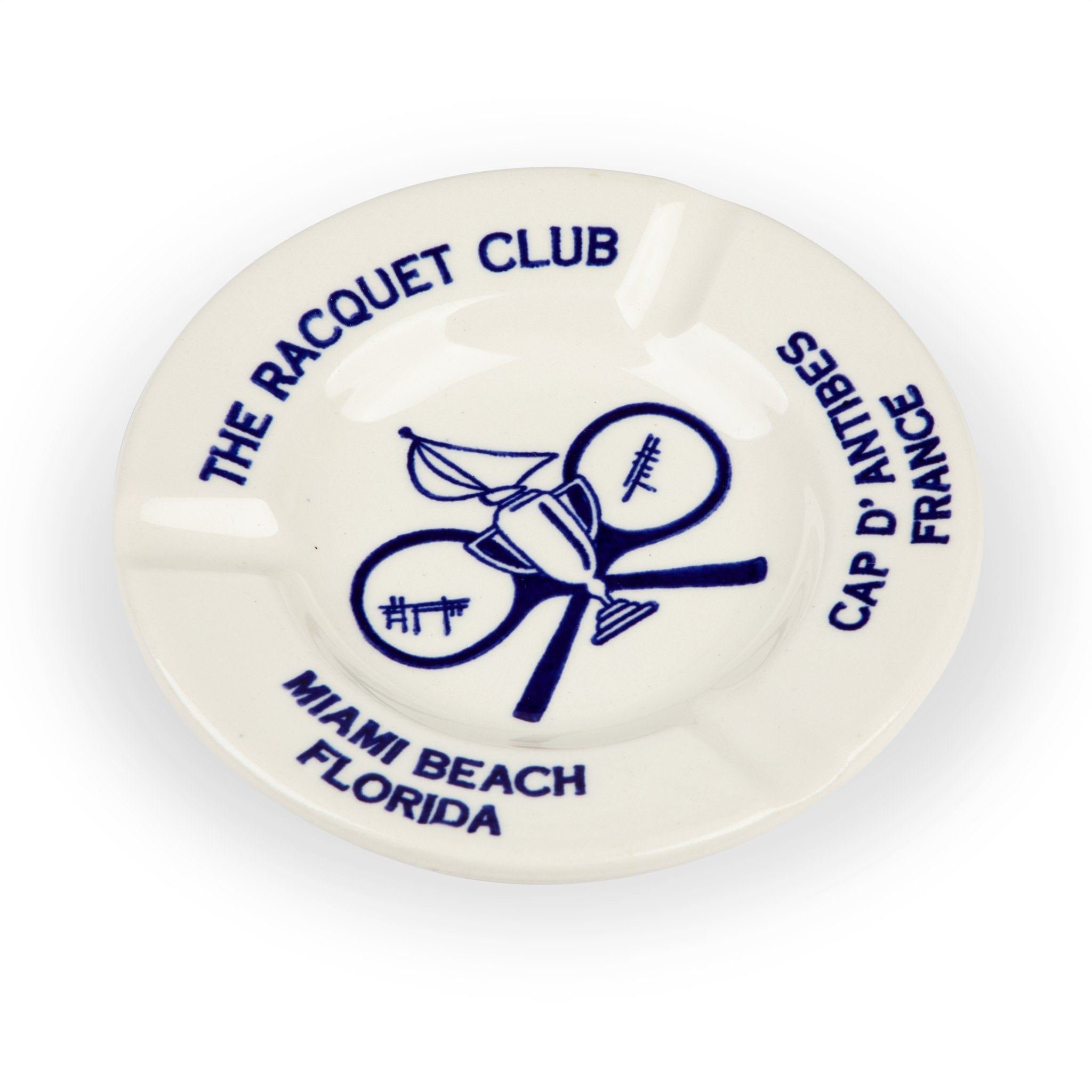 Midcentury Racquet Club Miami Beach & Antibes Ashtray