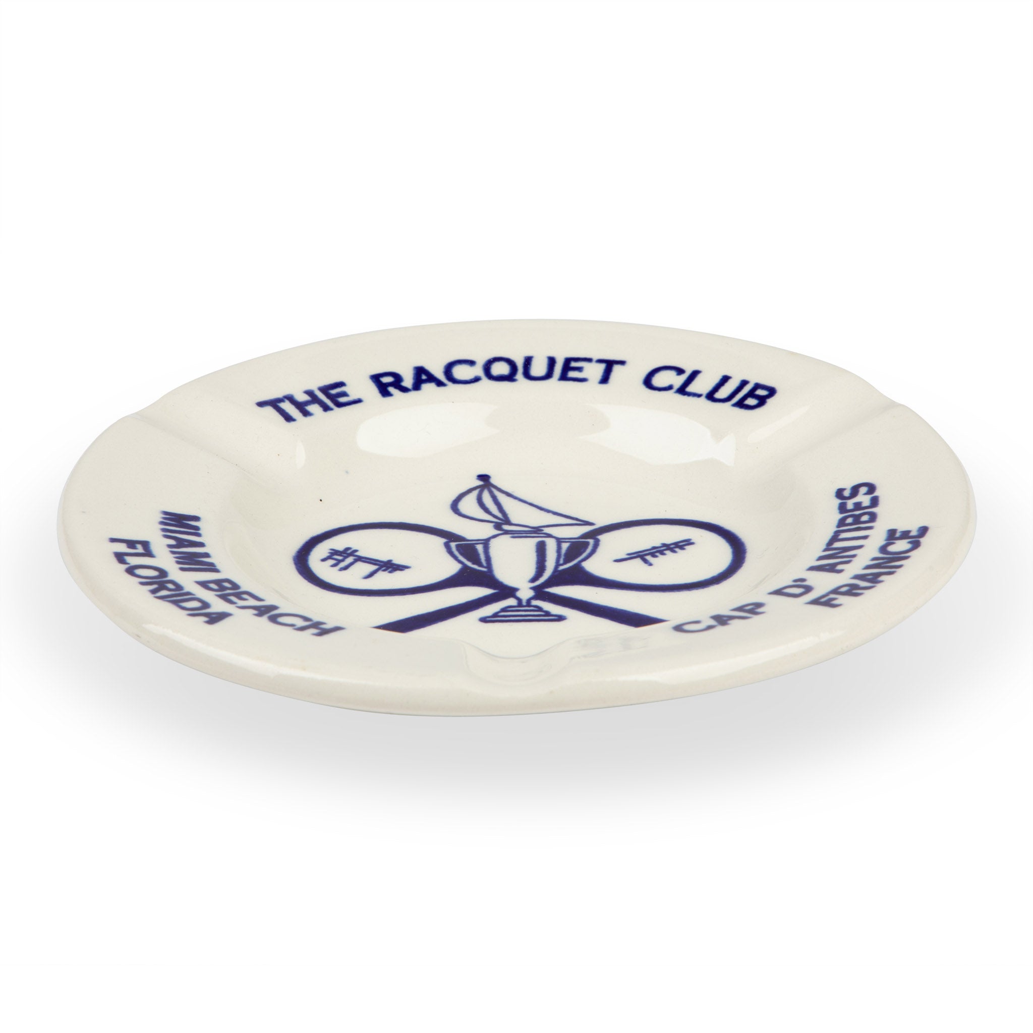 Midcentury Racquet Club Miami Beach & Antibes Ashtray