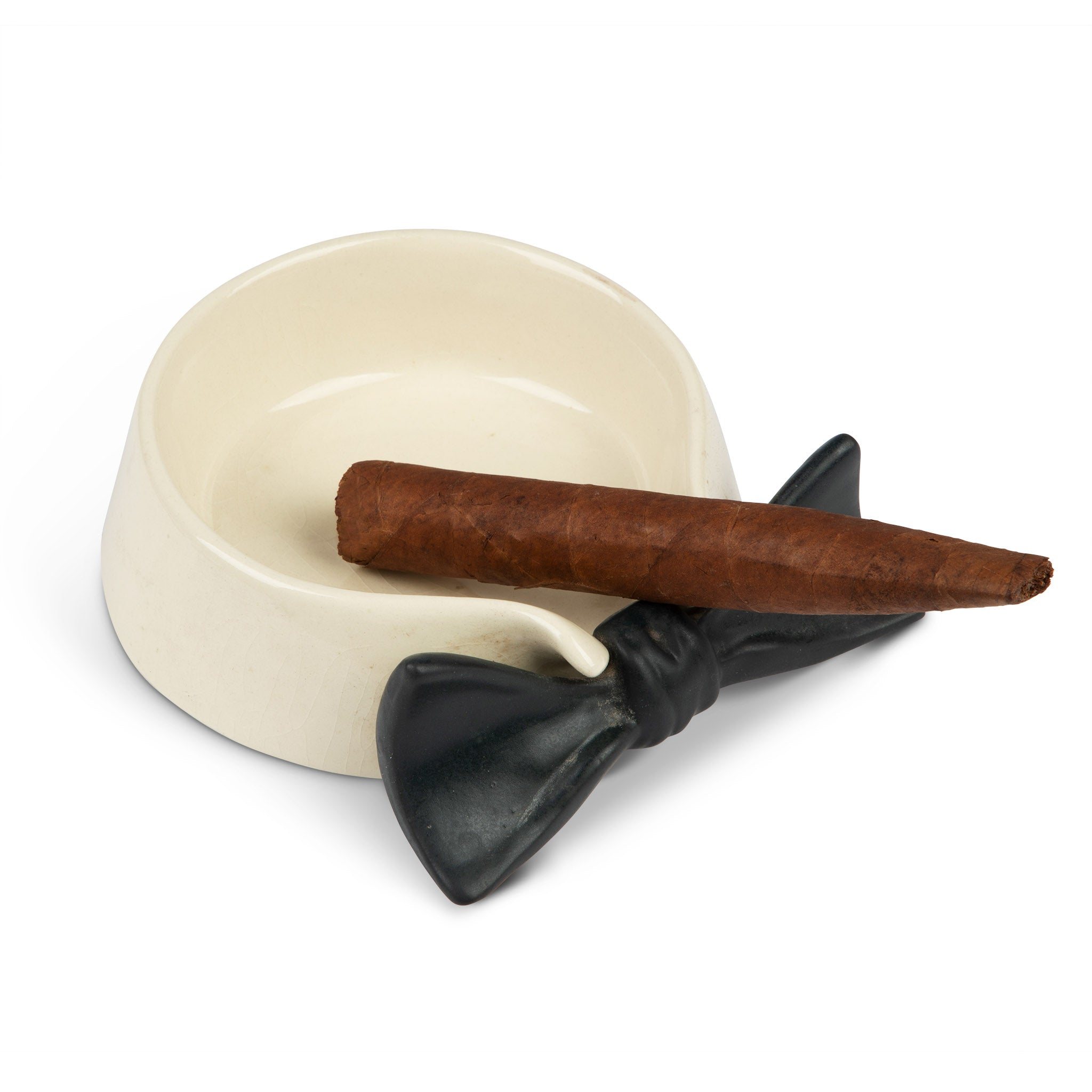 Vintage Bow Tie & Collar Ashtray