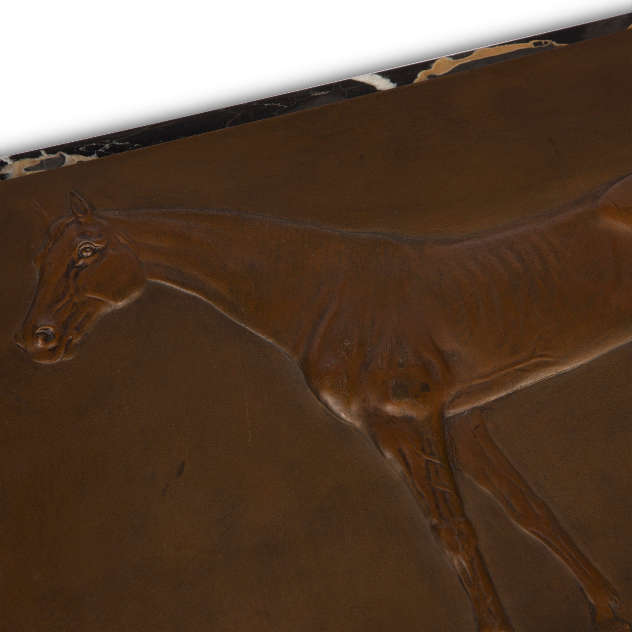 Bronze Horse Relief Sculpture