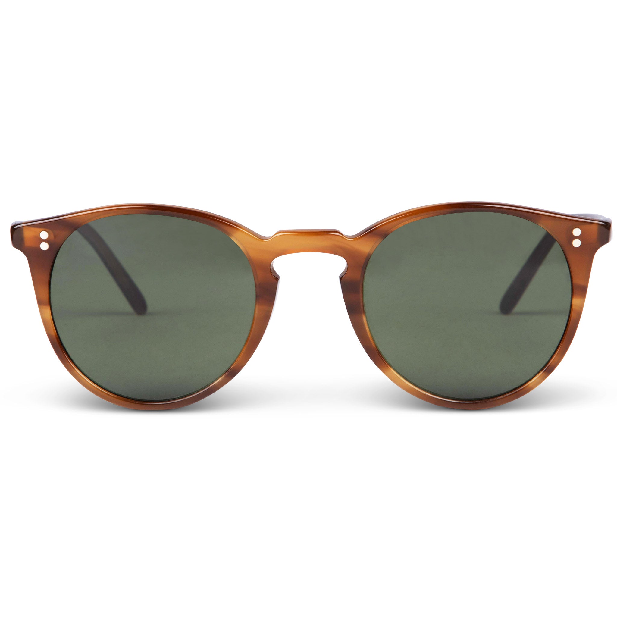 Oliver Peoples O'Malley Sun Amber Raintree With Green Polar Glass