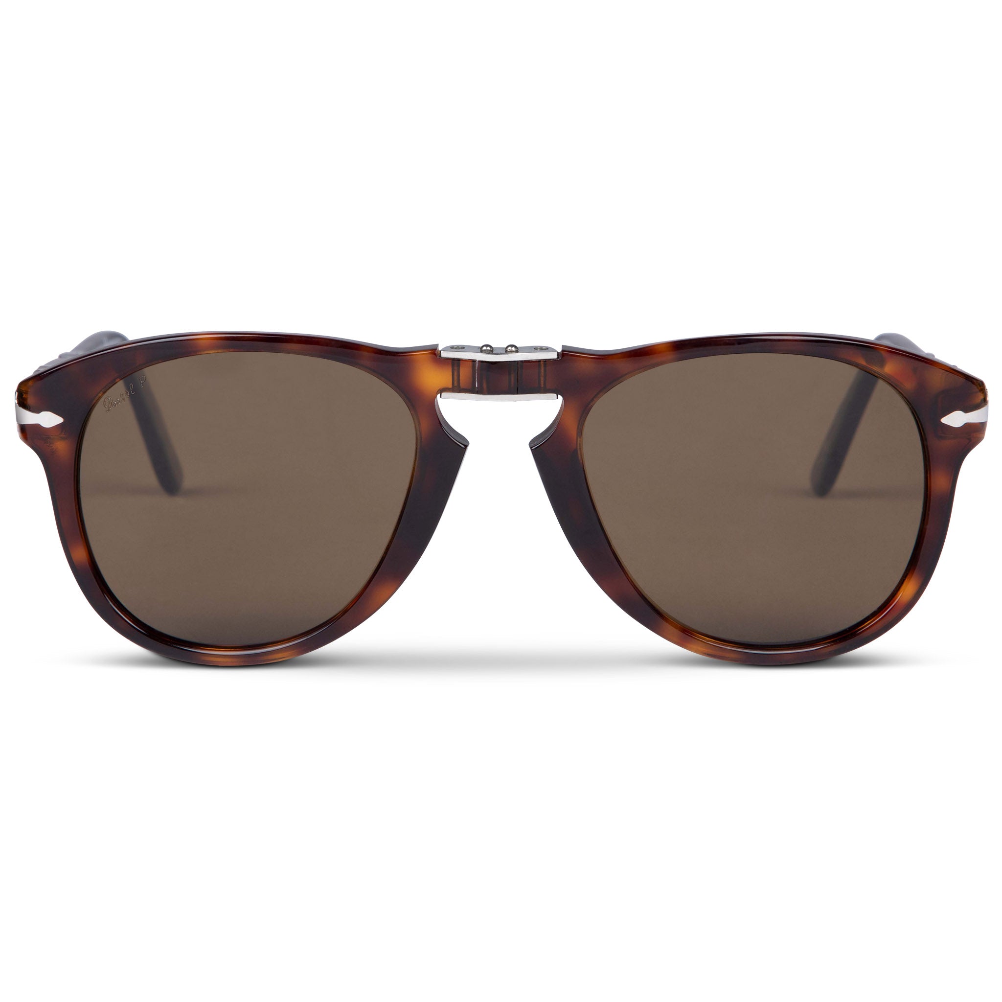 Persol 714 Folding Havana Polarized Brown Sunglasses