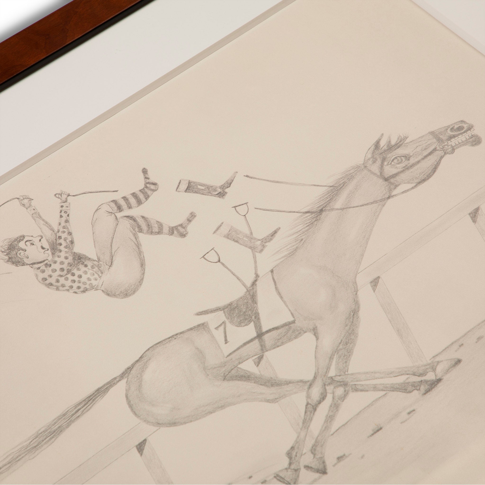 R.C. Fagan The Fast Breaker! Jockey Equestrian Print