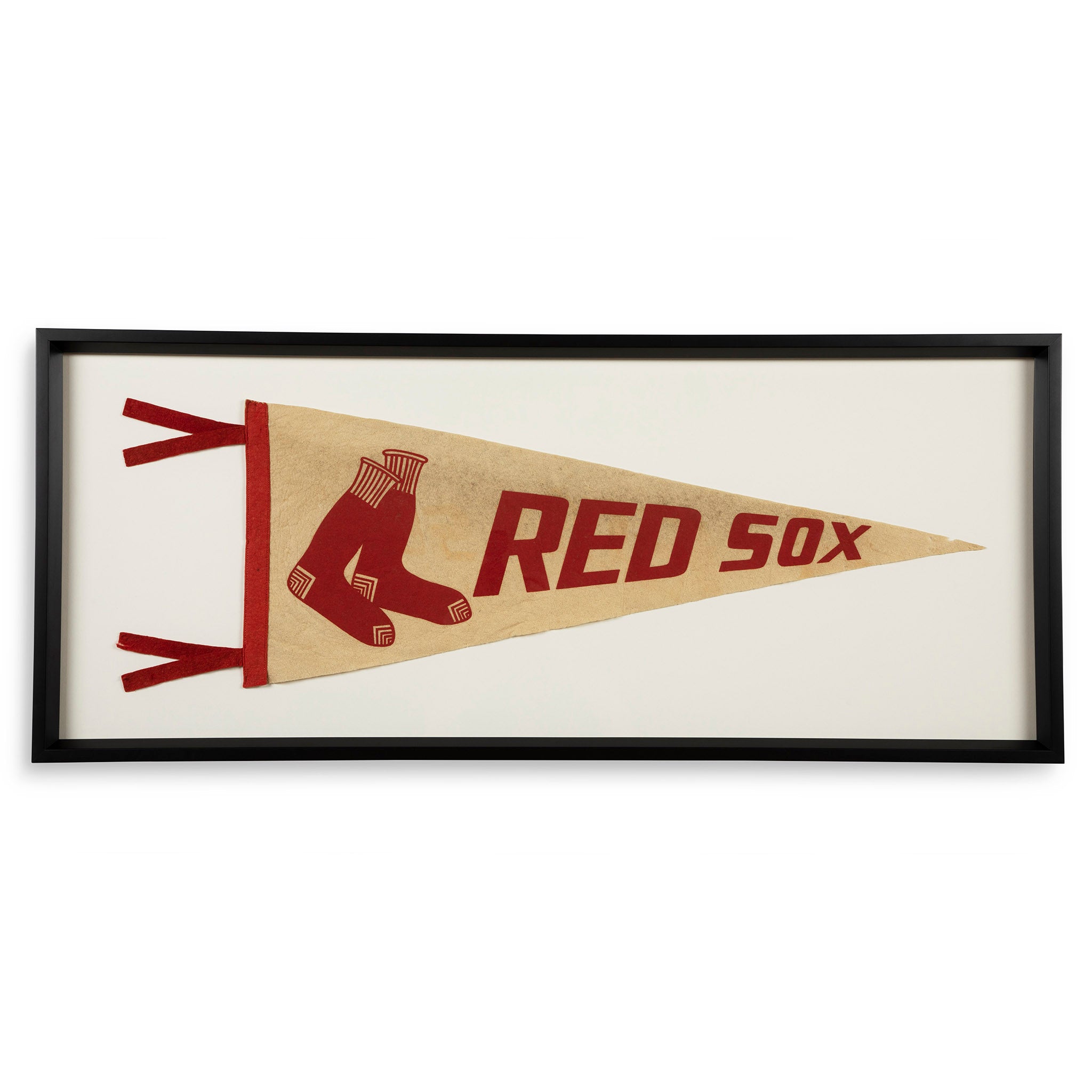 Framed 1950s Boston Red Sox Baseball Pennant