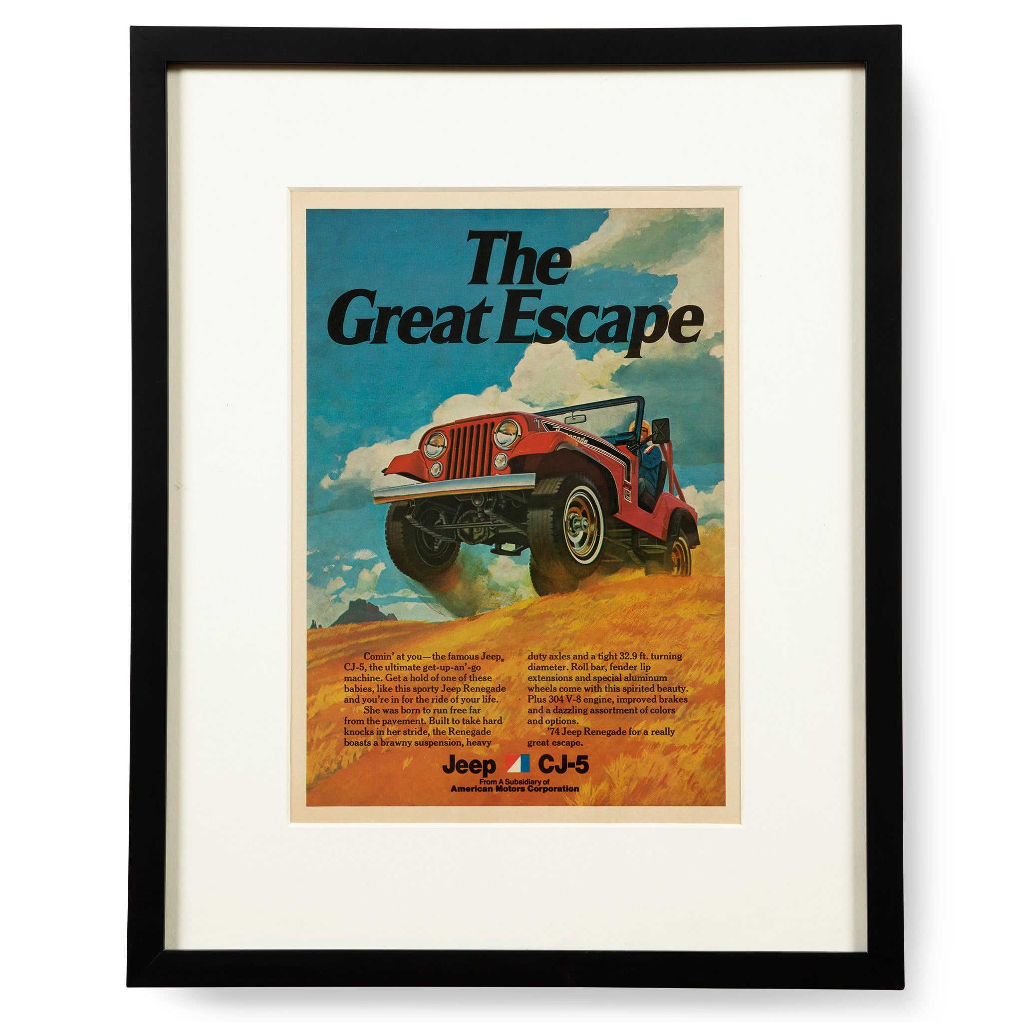 Vintage Jeep CJ-5 Renegade Advertisement