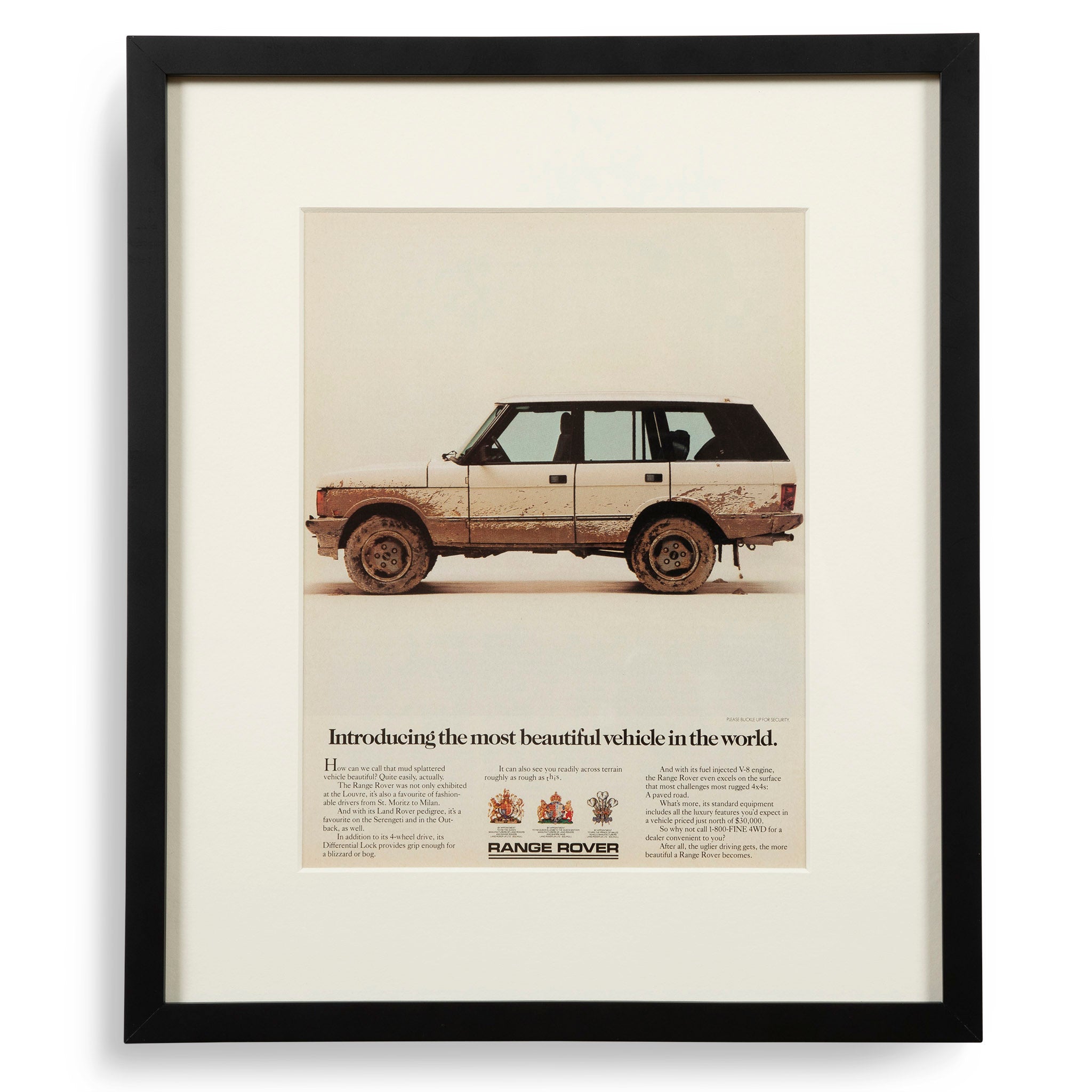 Vintage Range Rover the Most Beautiful Vehicle Advertisement