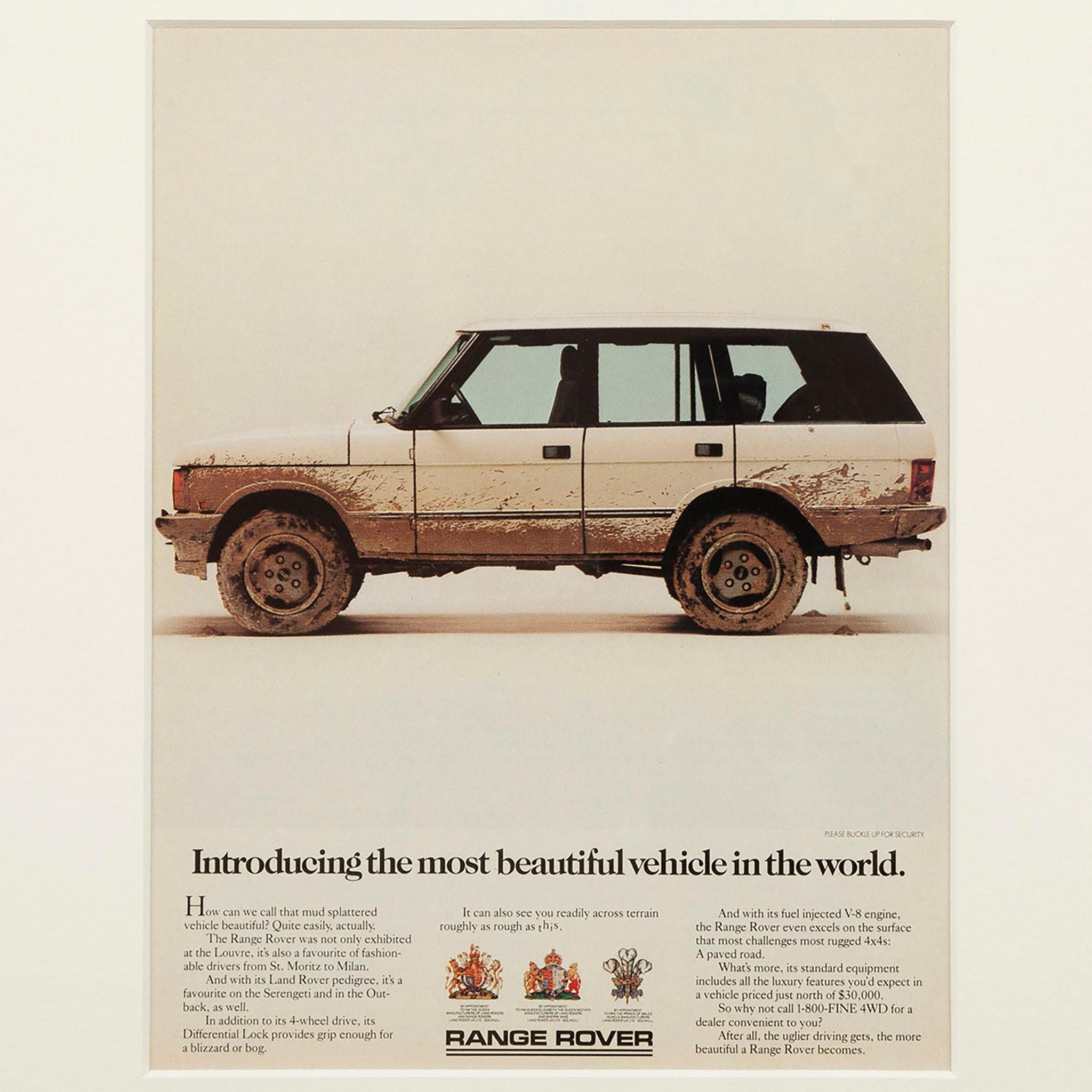 Vintage Range Rover the Most Beautiful Vehicle Advertisement