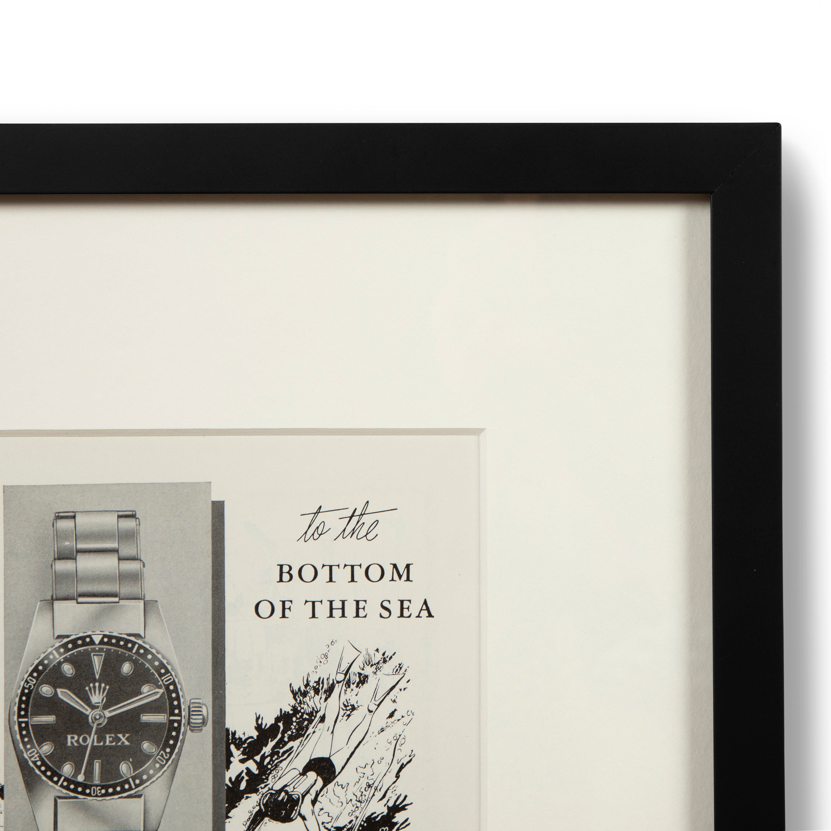 Framed Vintage Rolex Proves Dependable! Advertisement