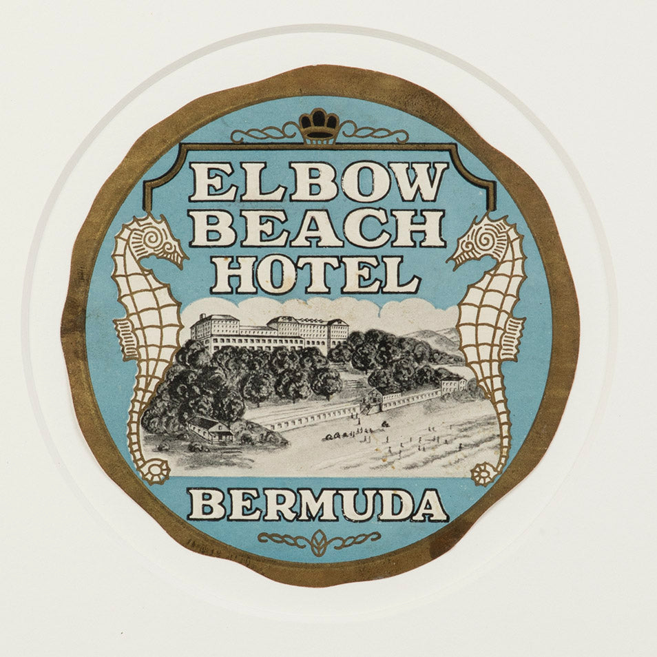 Elbow Beach Hotel Bermuda Luggage Label