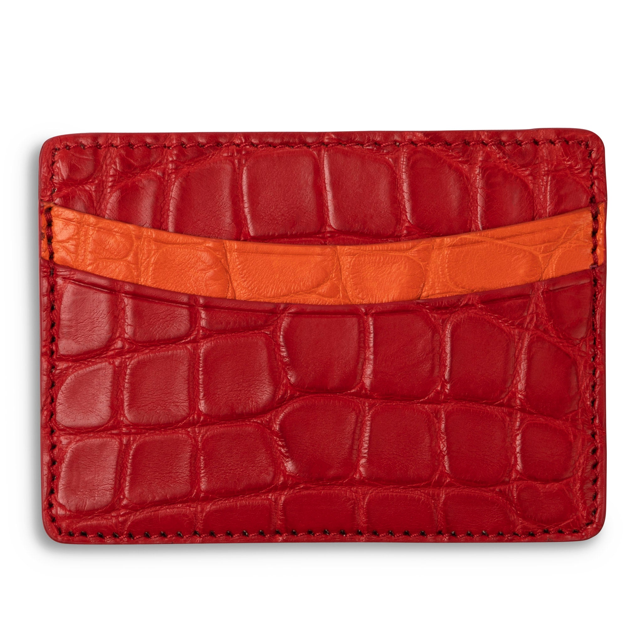 Negroni Alligator Card Case Wallet