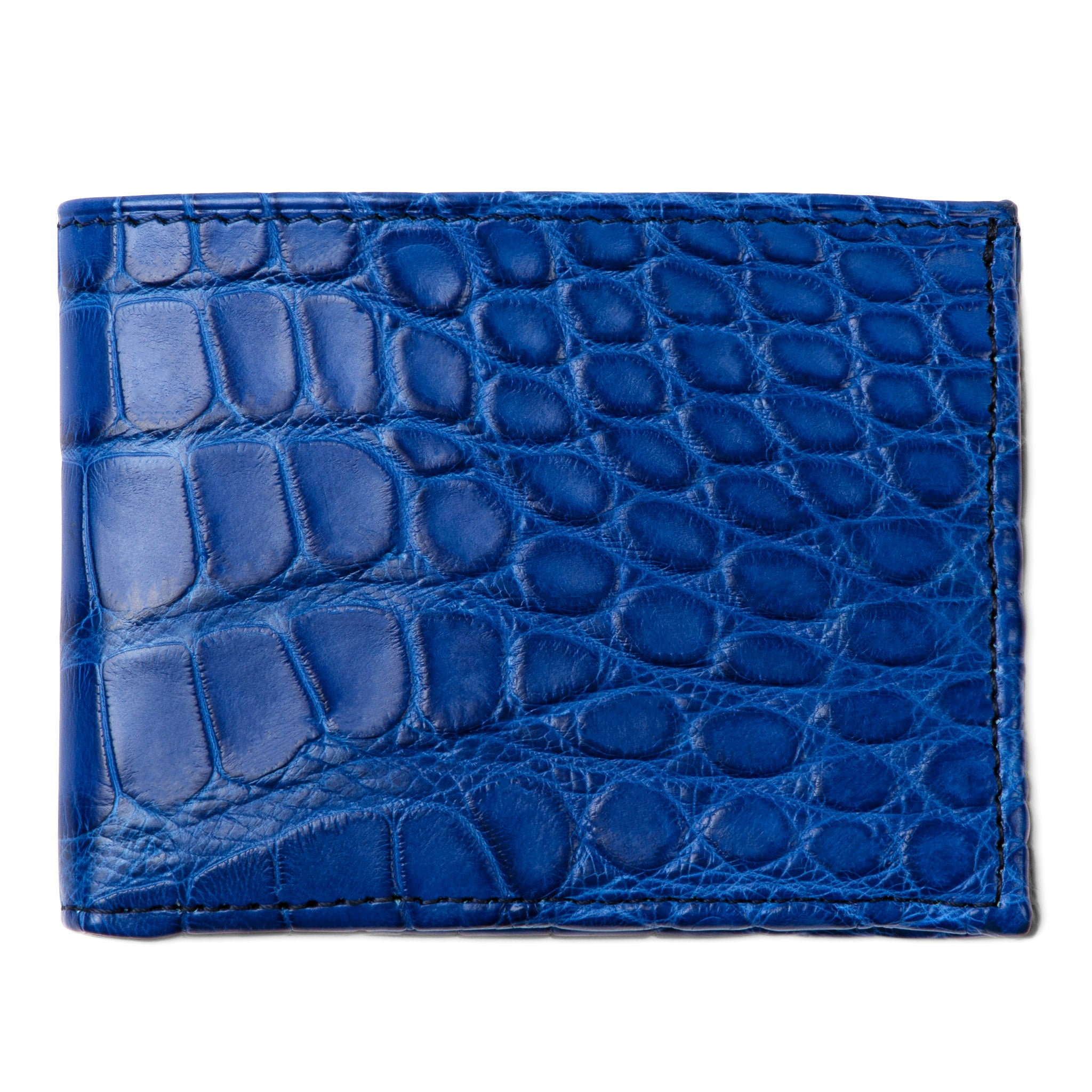 Cobalto Blue Alligator Bifold Wallet