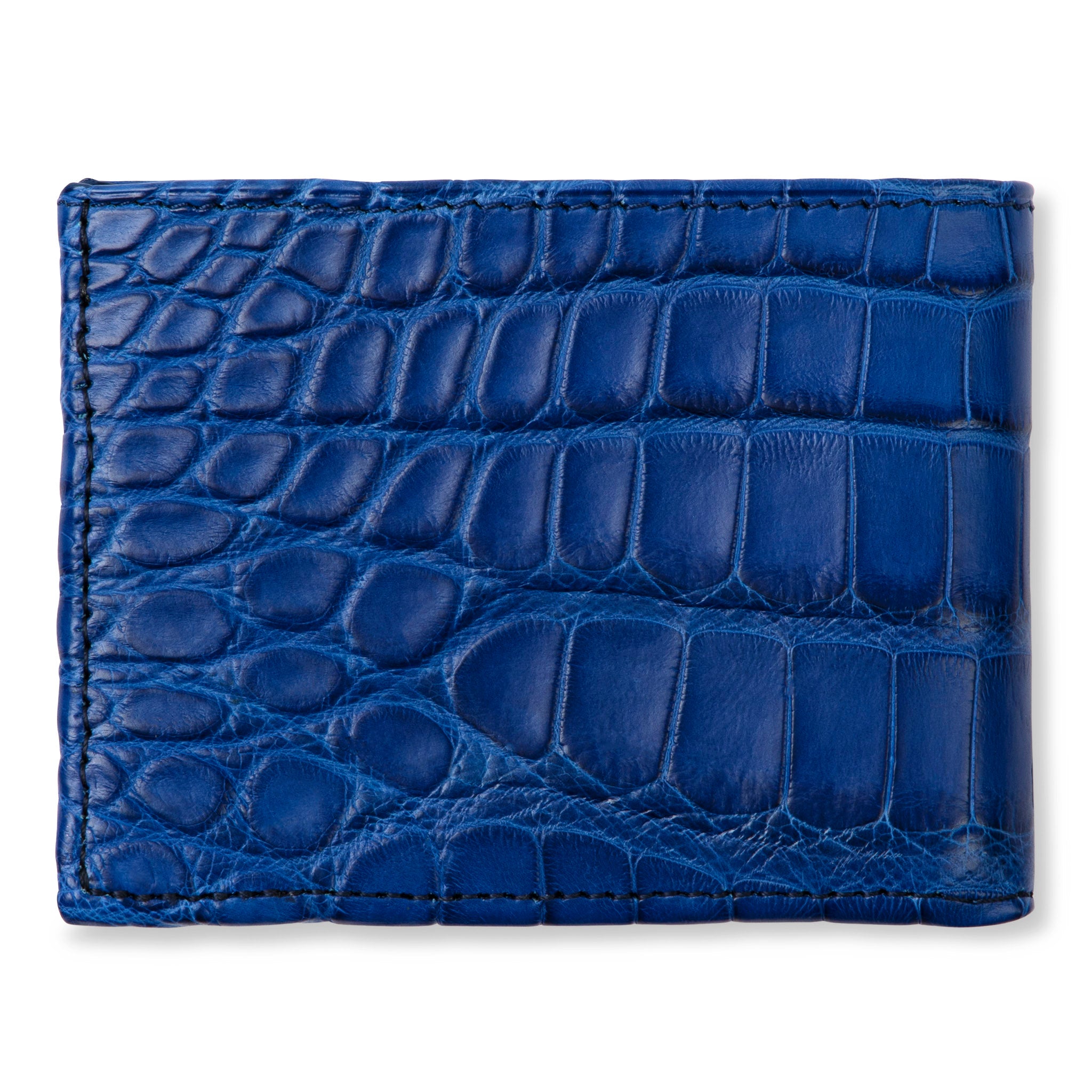 Cobalto Blue Alligator Bifold Wallet